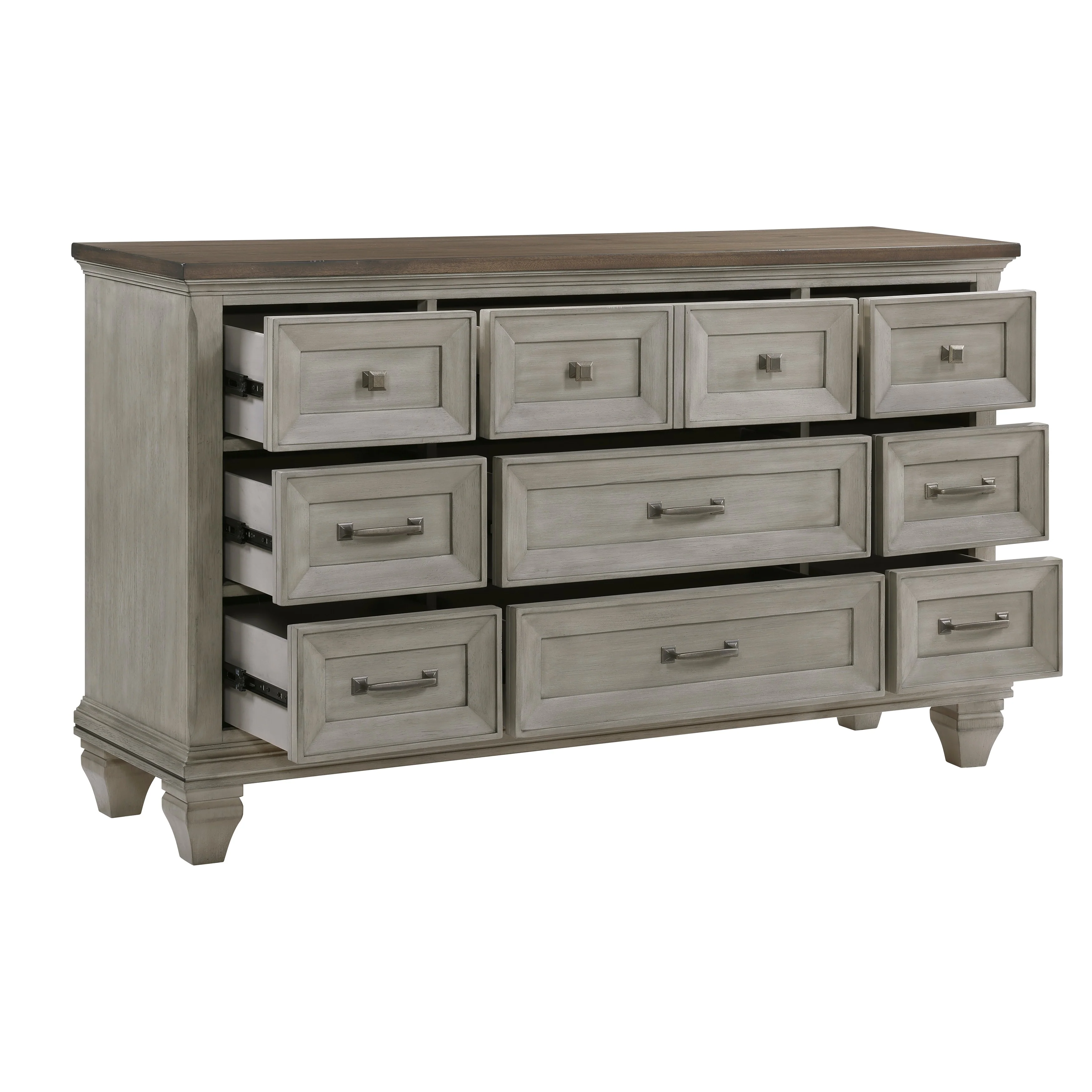 Renton Brown/Antique Gray 4-Piece Queen Bedroom Set - Image 13