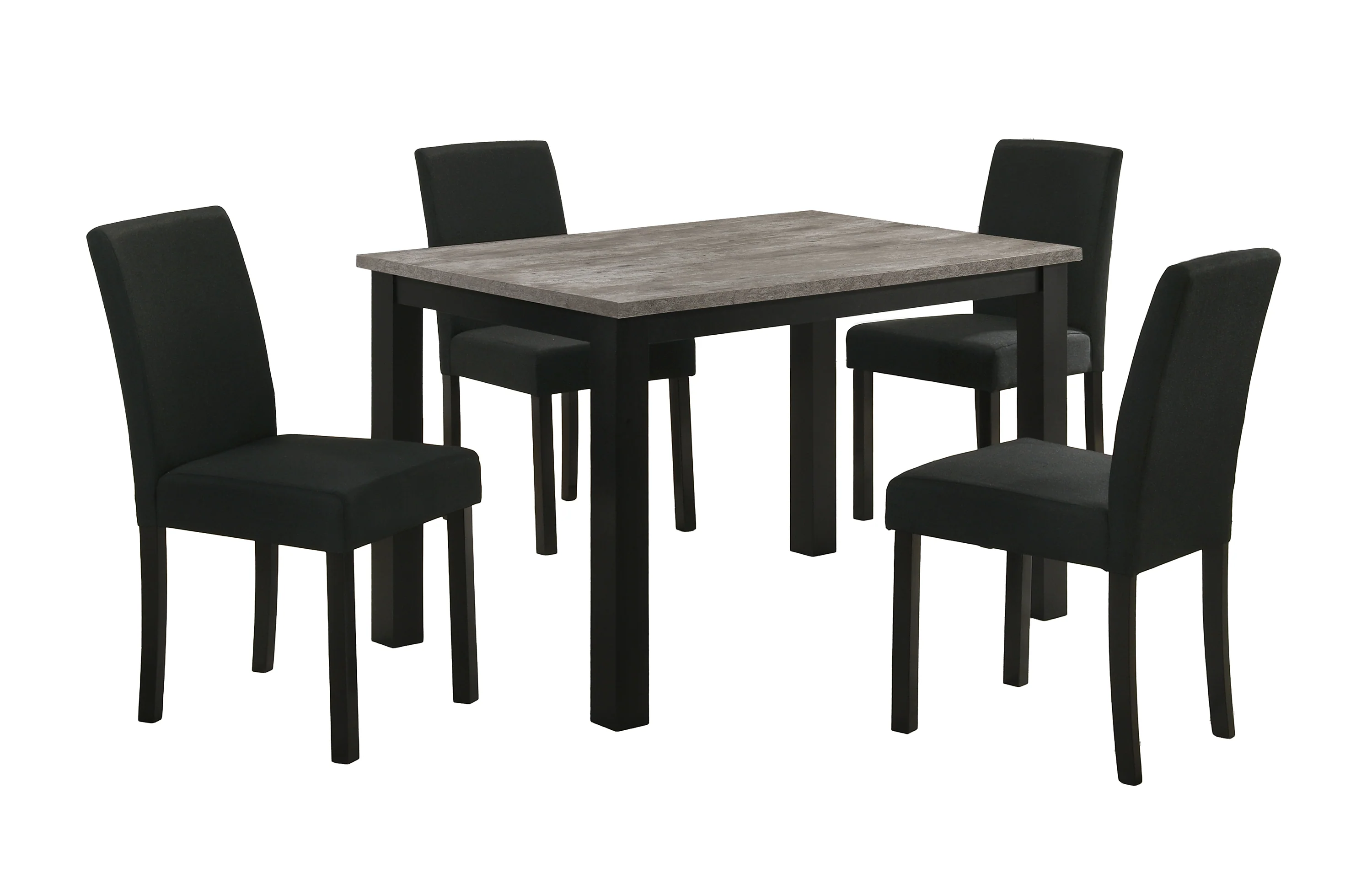 Resia Concrete/Black Dining Set - Image 8