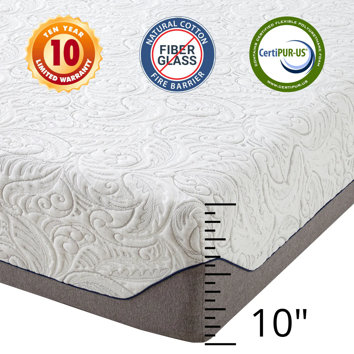 Responda Flex Queen 5107 Memory Foam 10" Mattress - Image 4