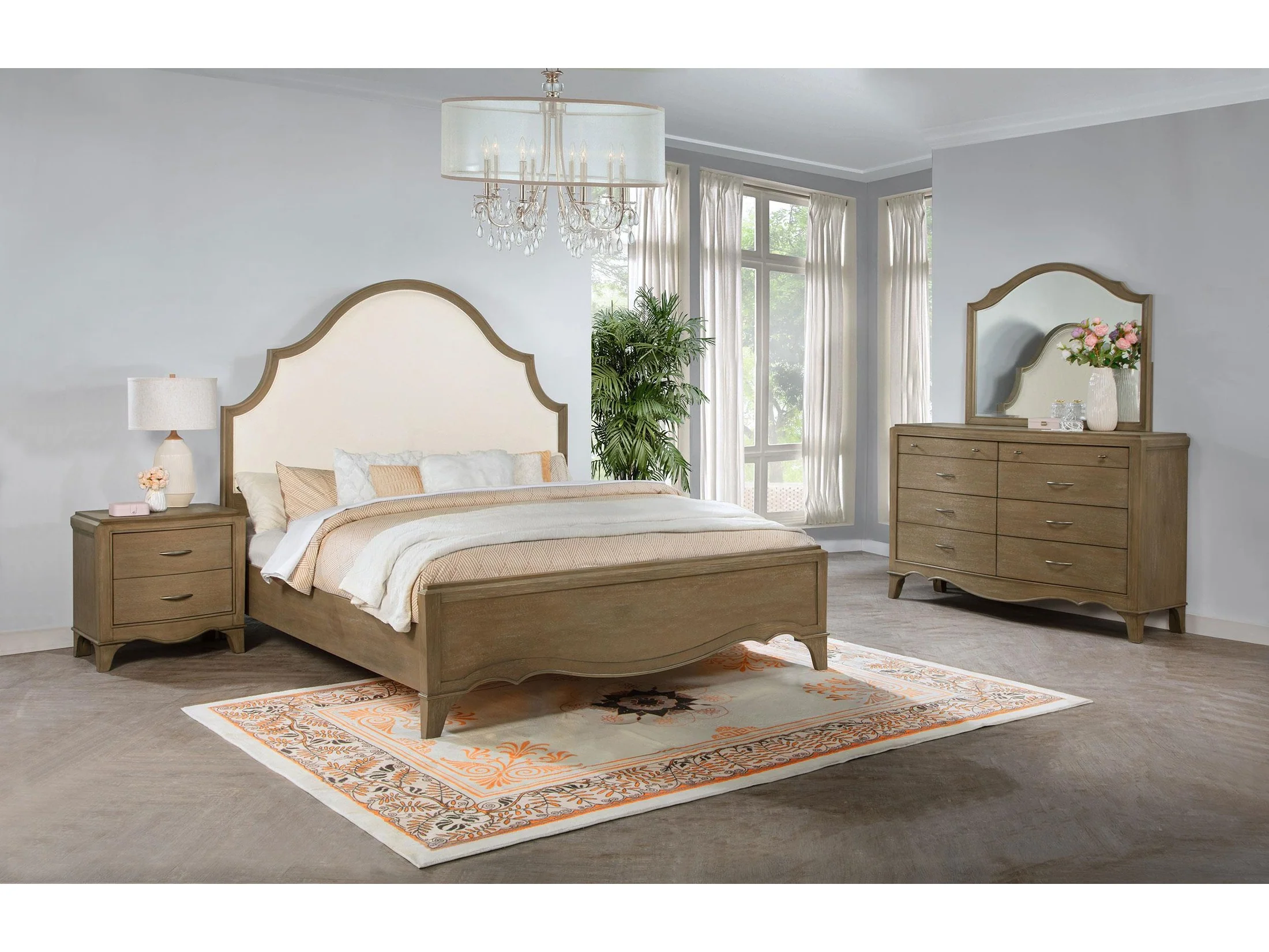 Revello Washed Mango 4-piece Eastern King Bedroom Set