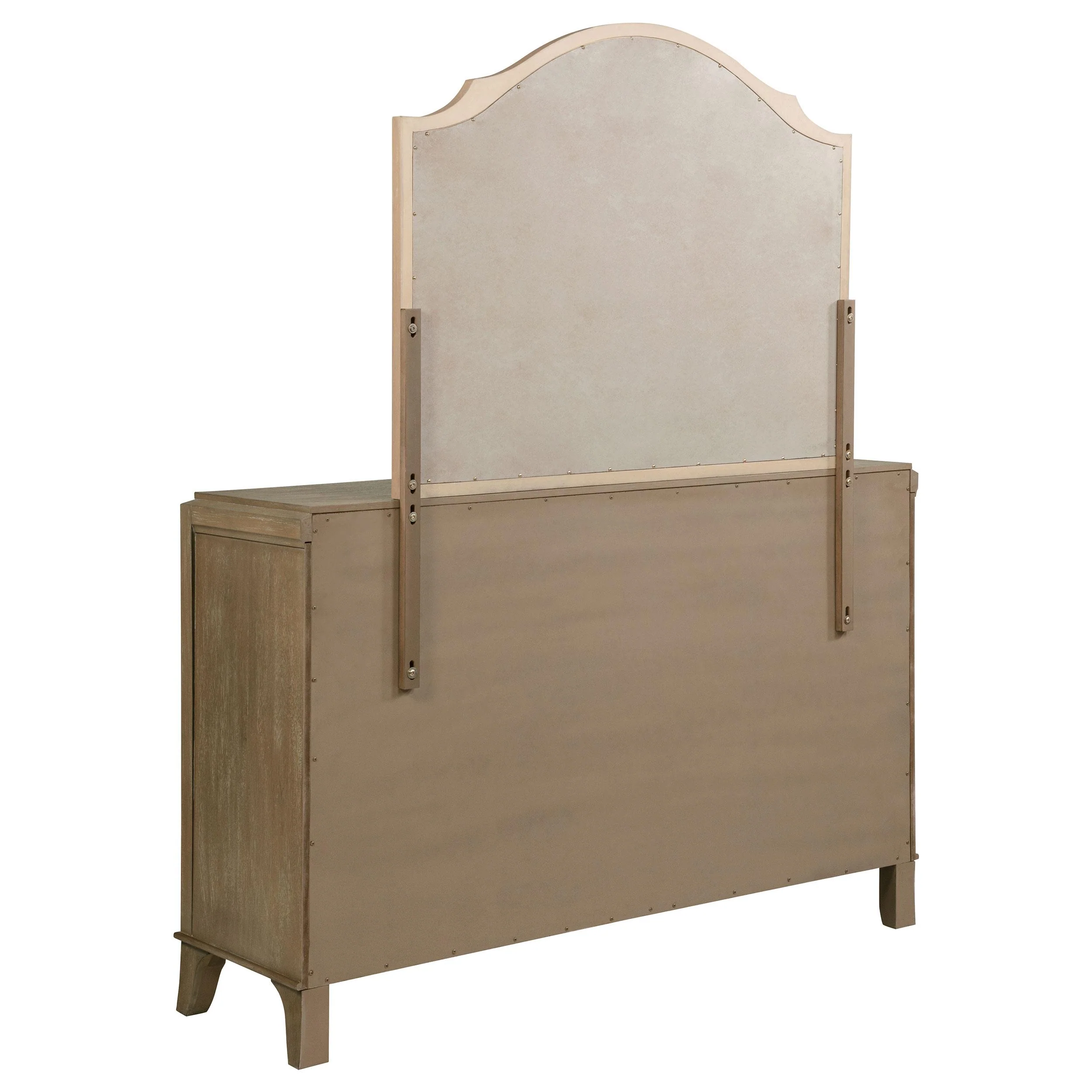 Revello Washed Mango 8-drawer Bedroom Dresser with Mirror - Image 6