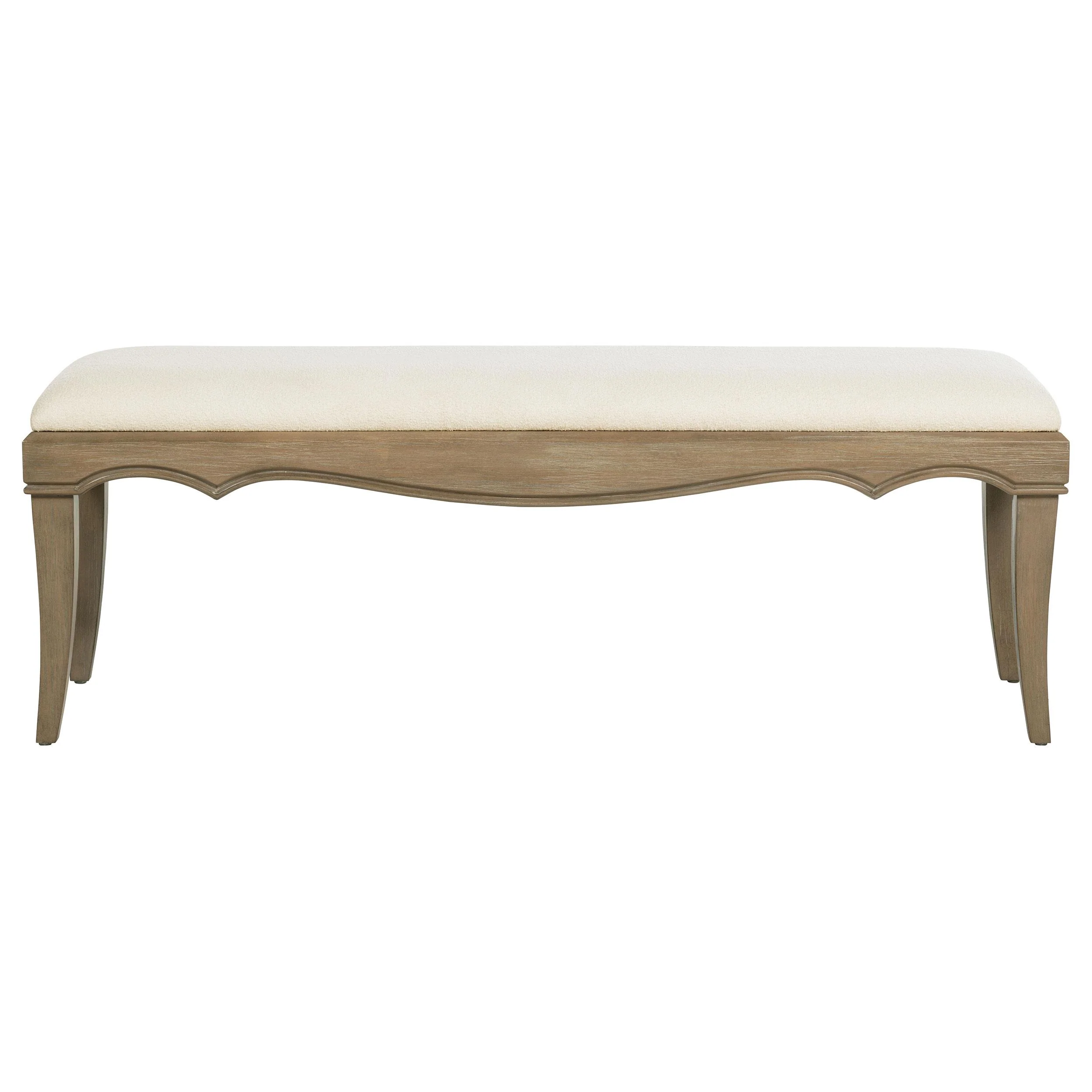 Revello Washed Mango Upholstered Bedroom Bed End Bench - Image 3