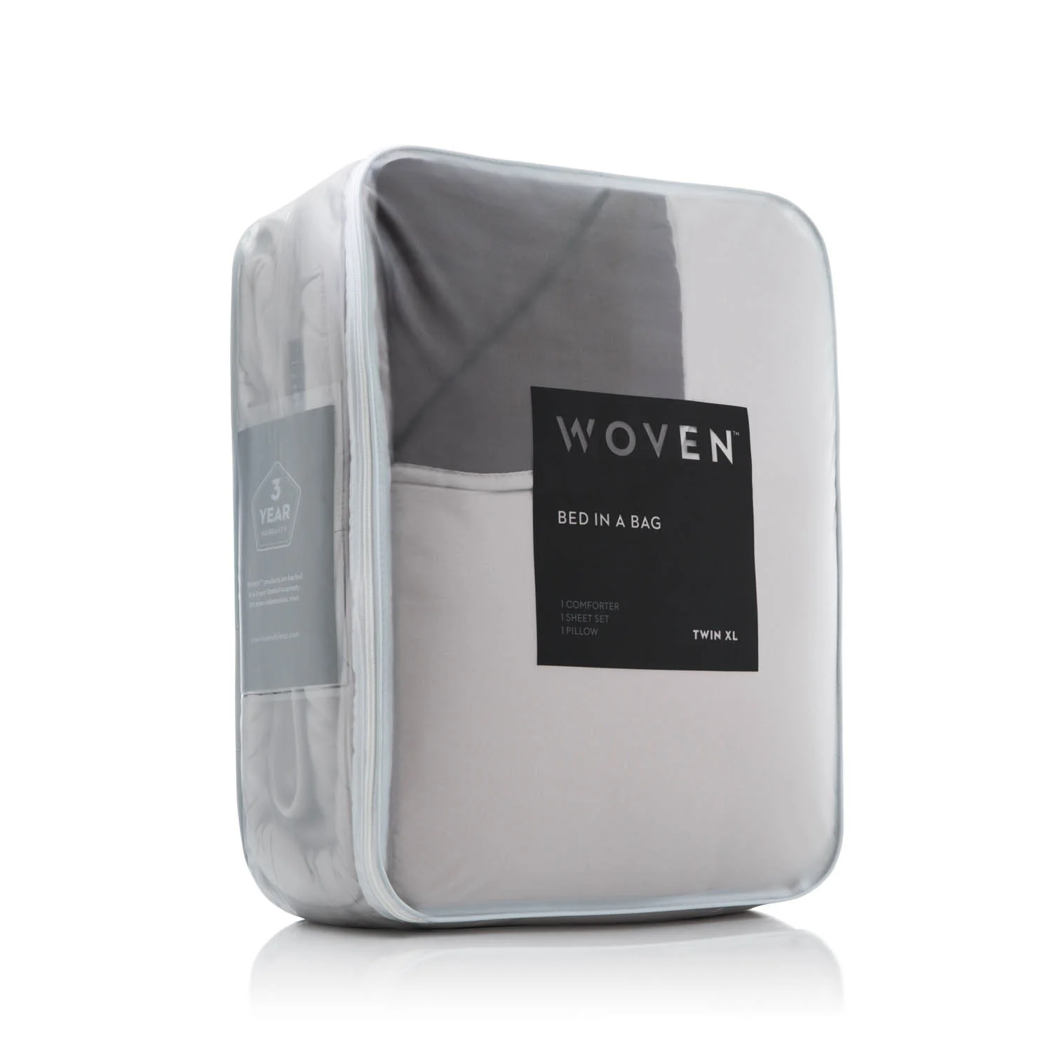 Reversible Bed in a Bag White Cal King Comforter Set - Image 7