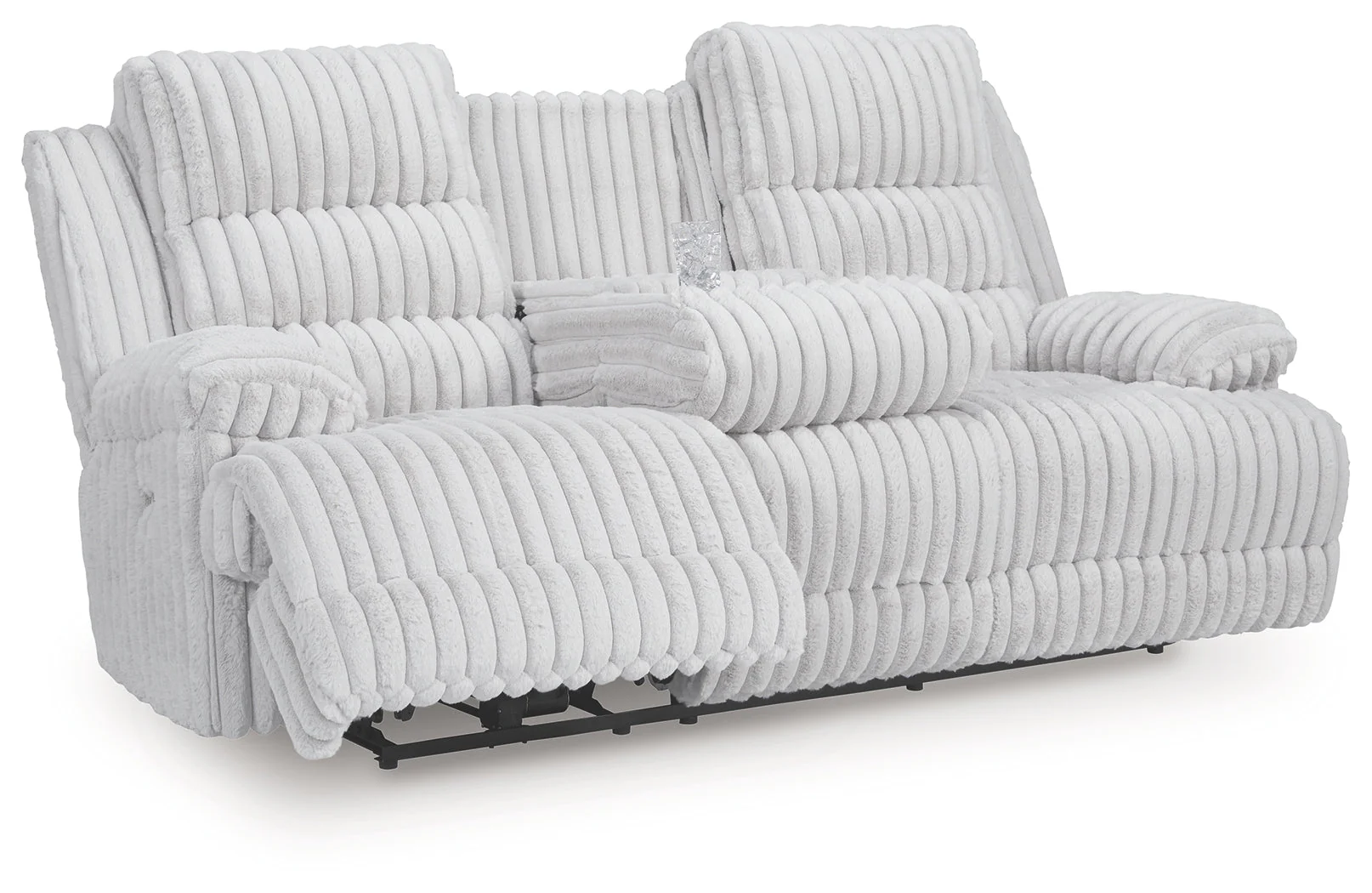 Rhines Falls Alloy REC PWR Sofa w/Drop Down Table (Online Special Price) - Image 2