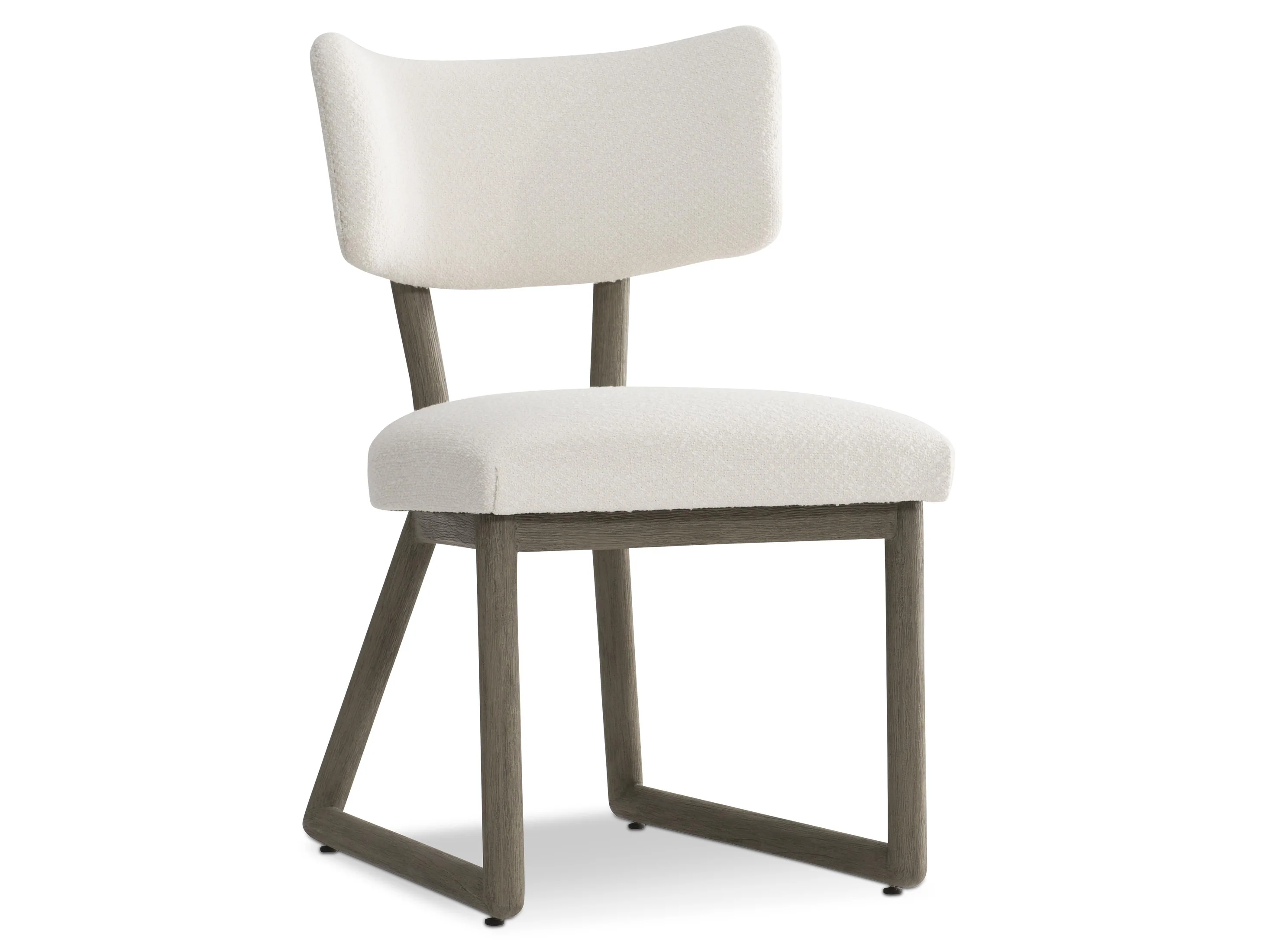Rhodes Weathered Teak/White/Cream Outdoor Side Chair