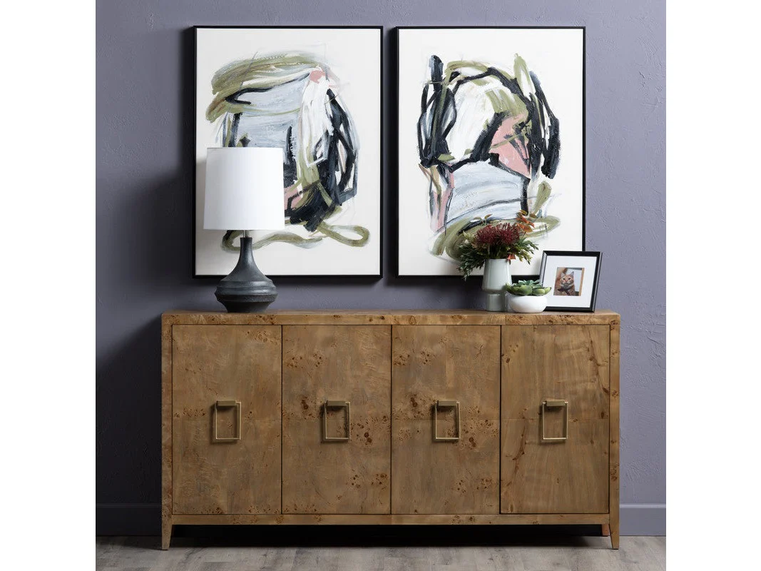Richmond Brown Mappa Burl Sideboard