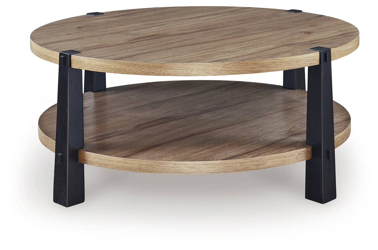 Ridgester Light Brown/Black Coffee Table - Image 3