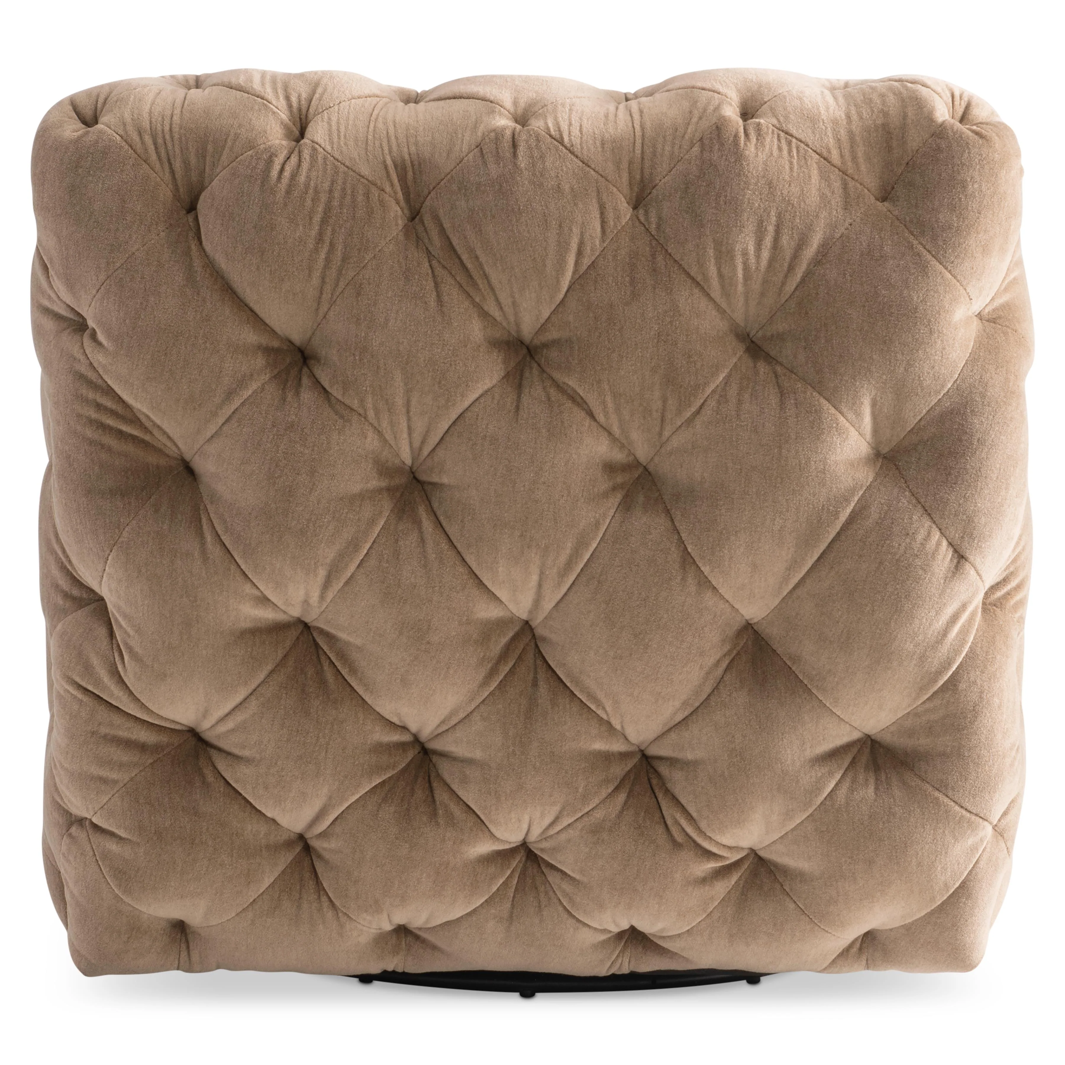 Rigby Brown Fabric Swivel Chair - Image 4