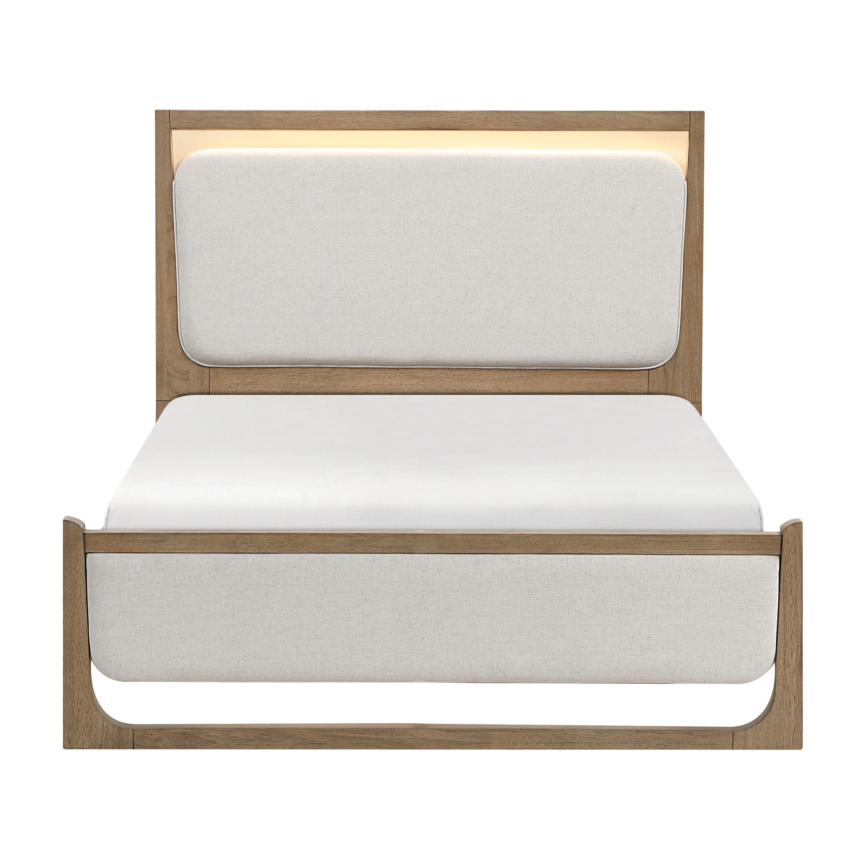 Riley Light Brown/Beige 4-Piece Queen Bedroom Set - Image 4