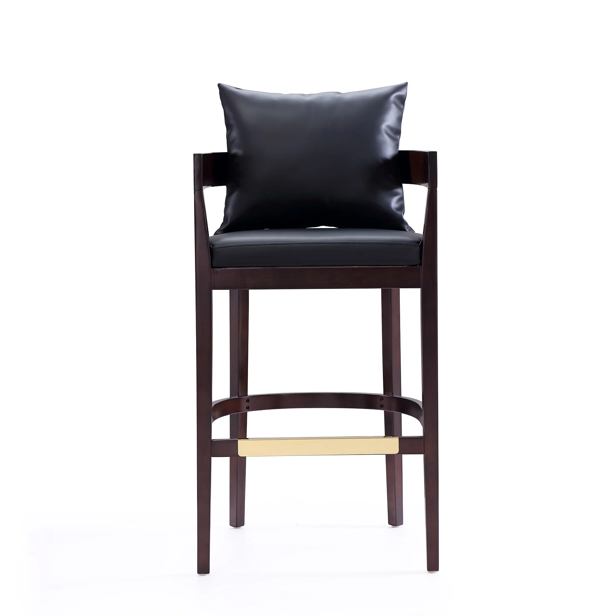 Ritz Barstool in Black and Dark Walnut - Image 3