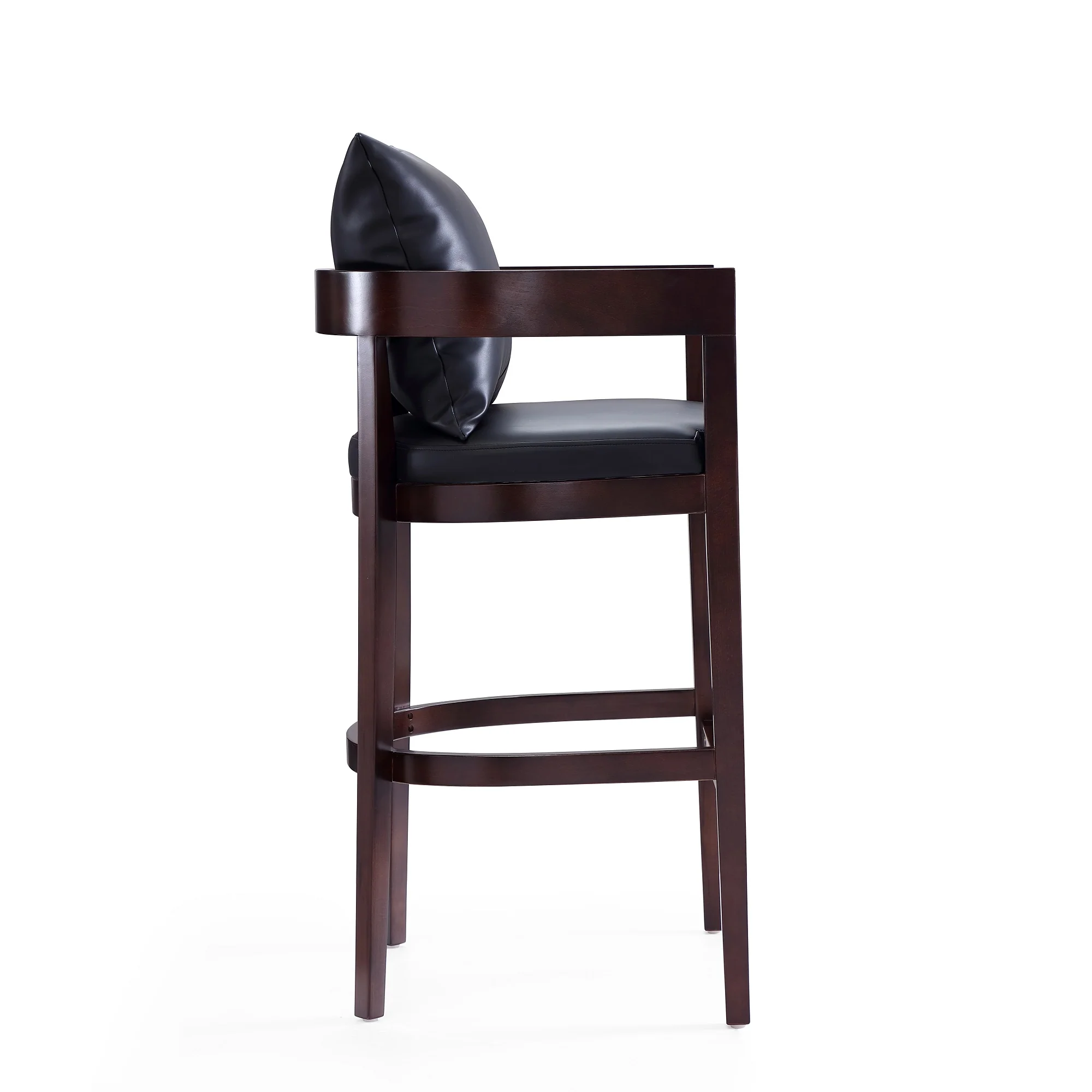Ritz Barstool in Black and Dark Walnut (set of 3) - Image 5