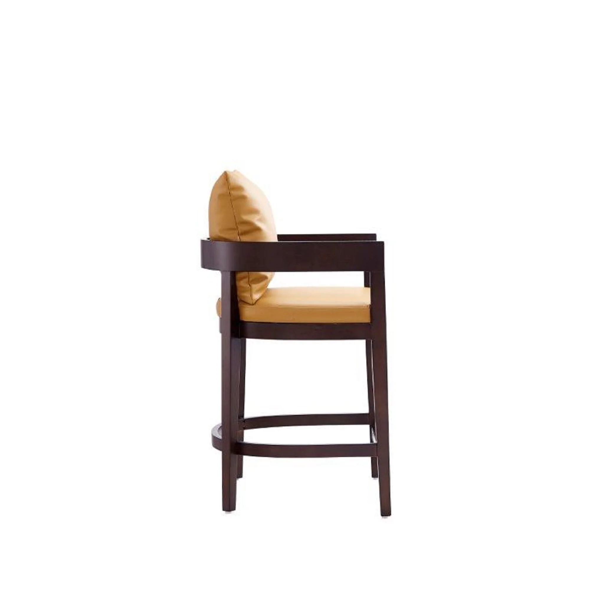 Ritz Counter Stool in Camal and Dark Walnut - Image 5