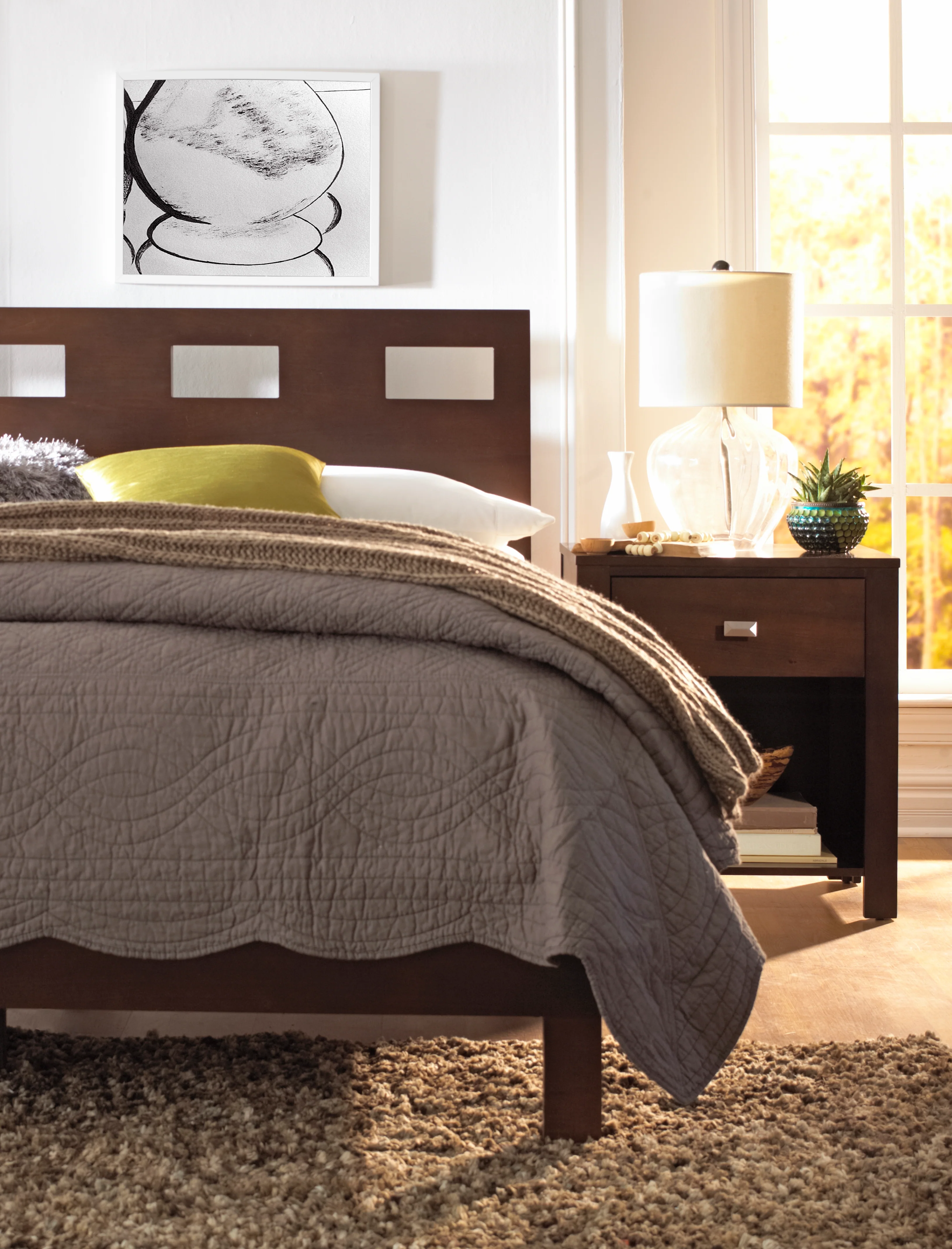 Riva Wood Twin Bed in Chocolate Brown - Image 3
