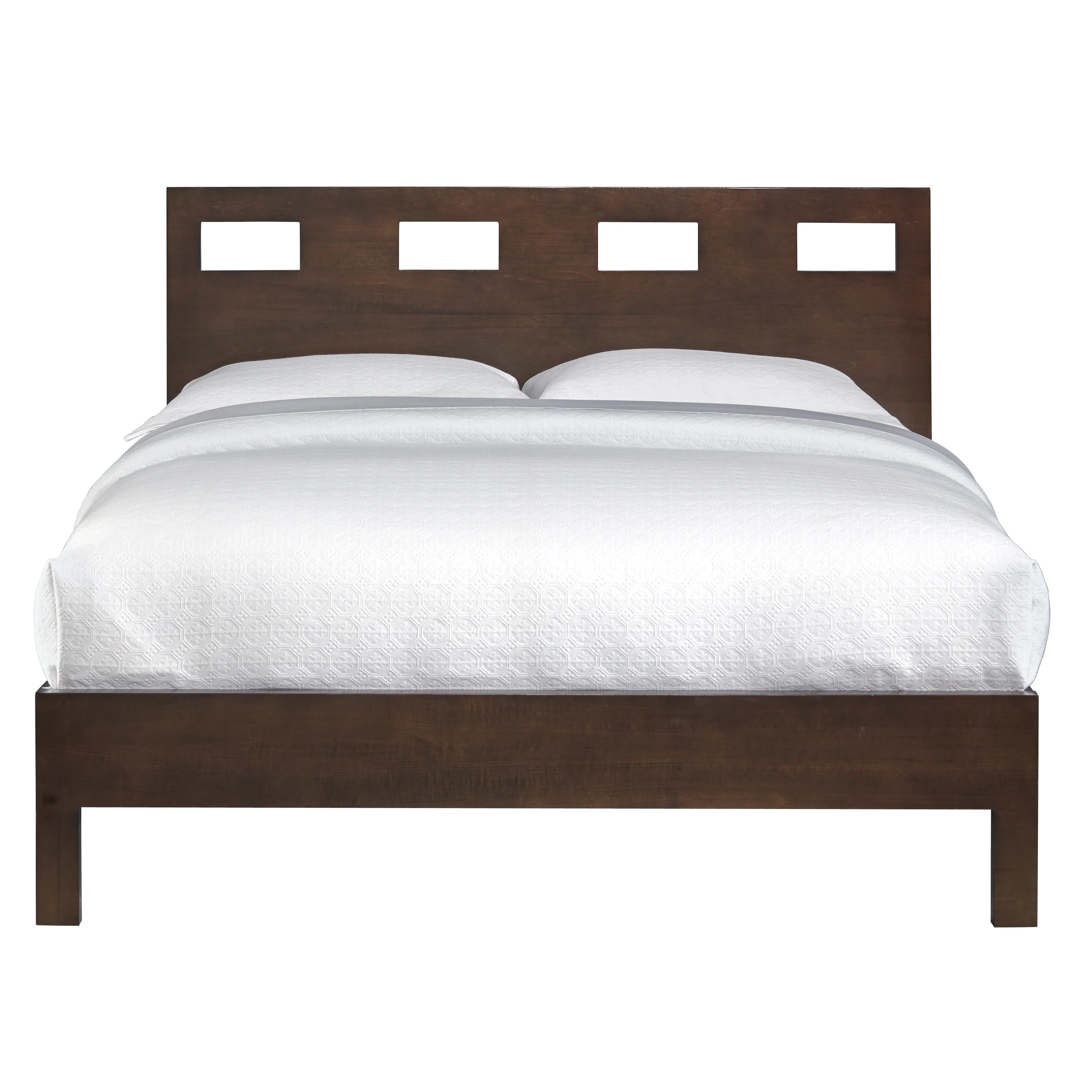 Riva Wood Full Bed in Chocolate Brown - Image 5