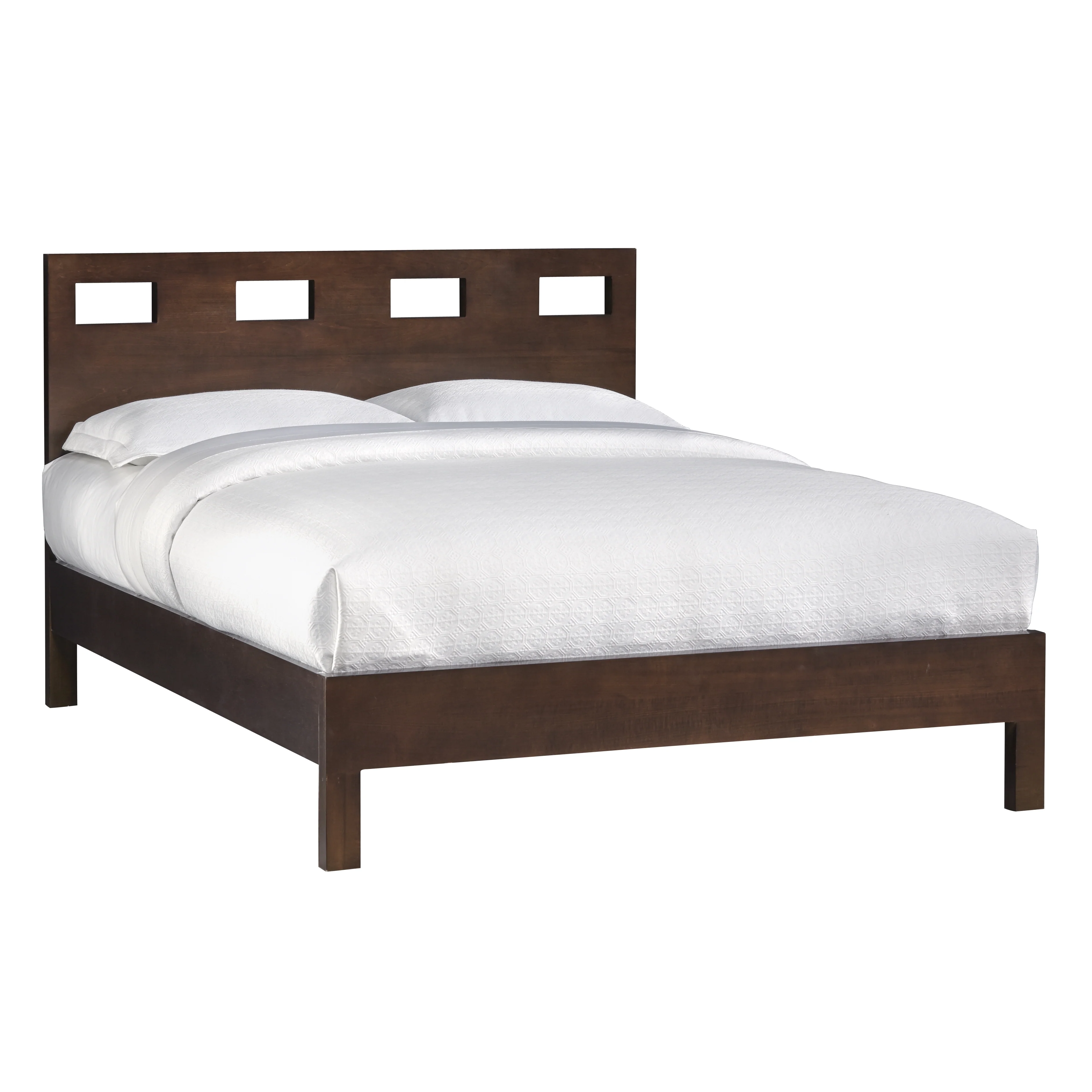 Riva Wood Full Bed in Chocolate Brown - Image 6