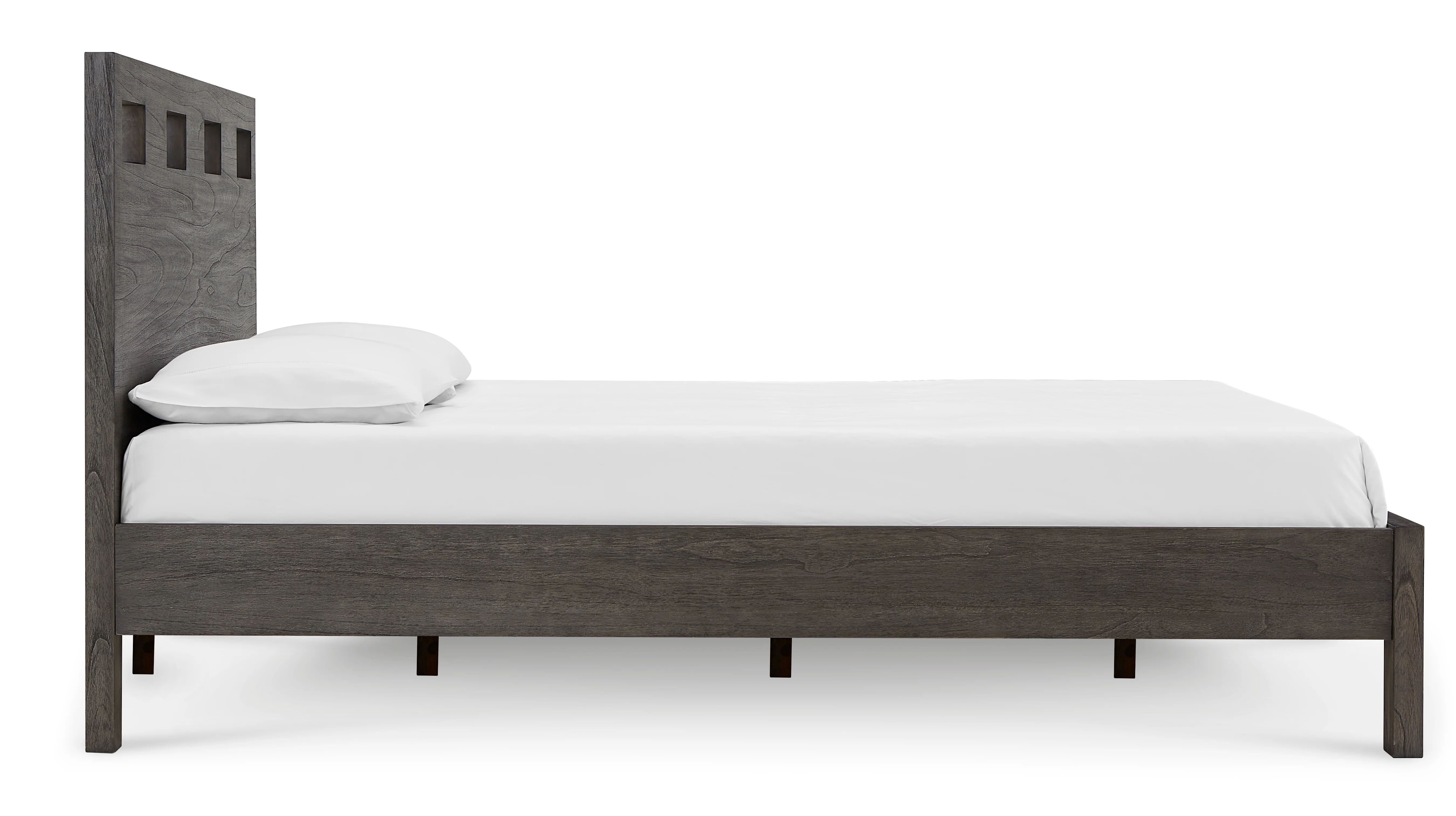 Riva Wood Full Bed in Sharkskin - Image 6