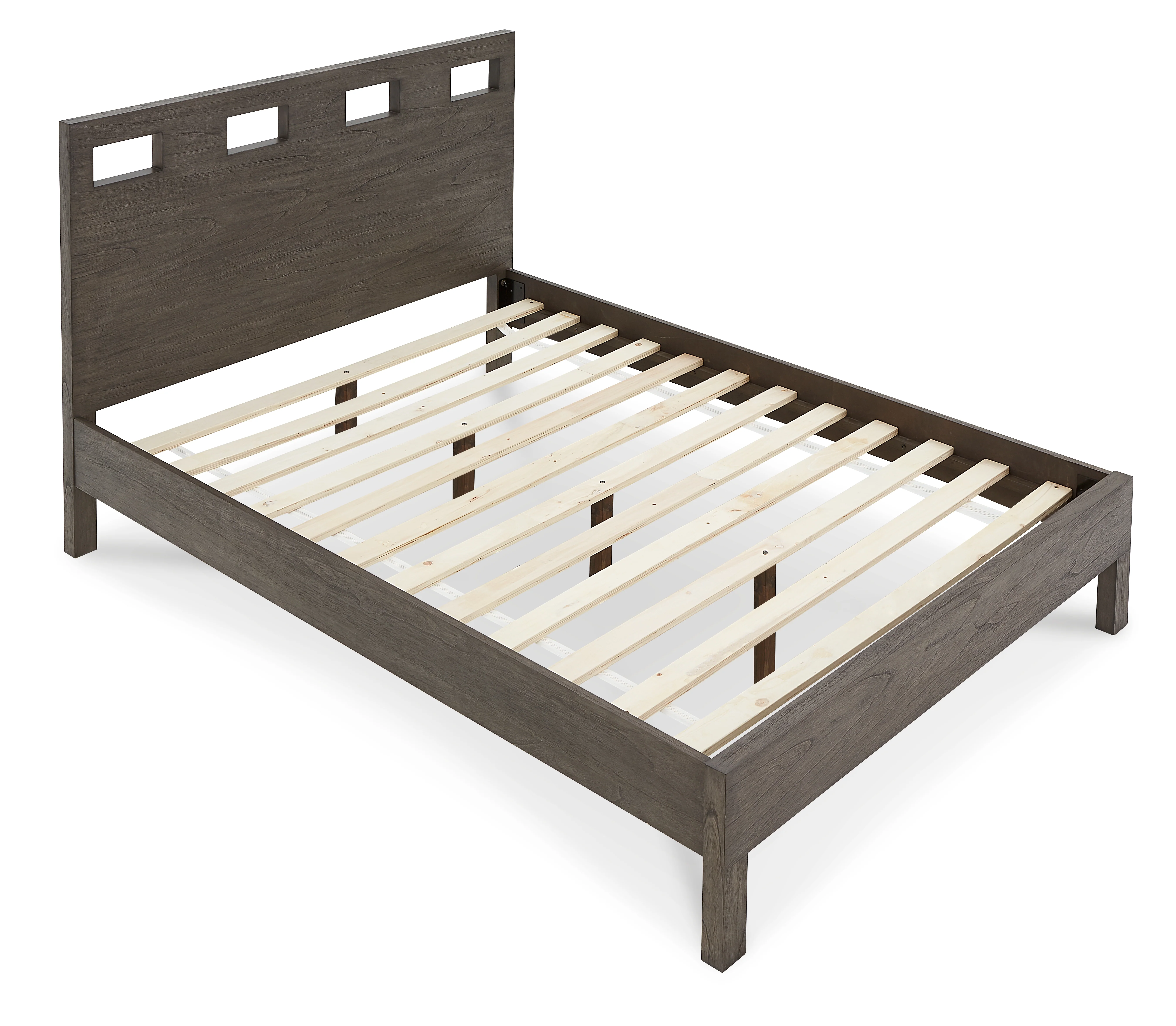 Riva Wood Full Bed in Sharkskin - Image 8