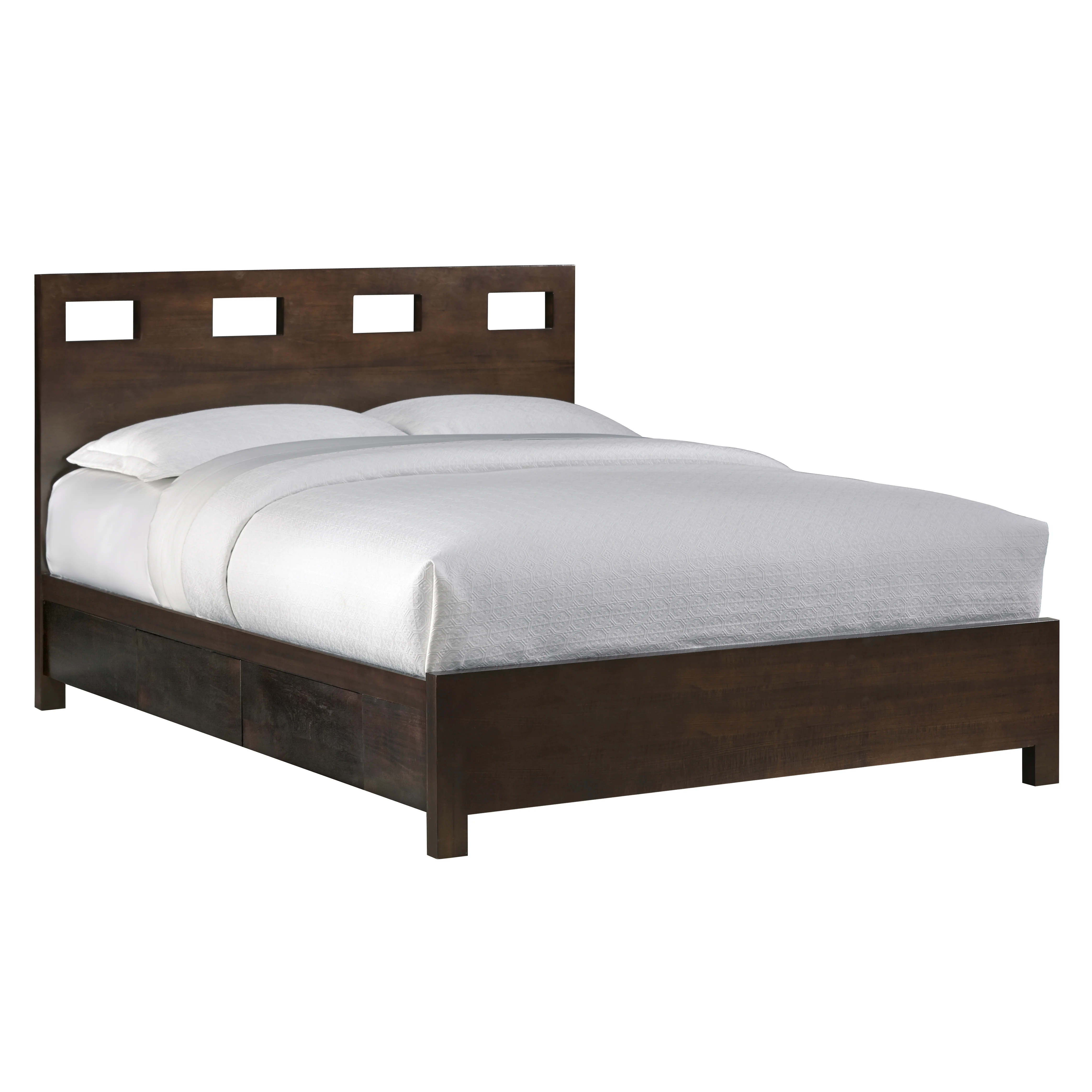 Riva Wood Twin Storage Bed in Chocolate Brown - Image 5