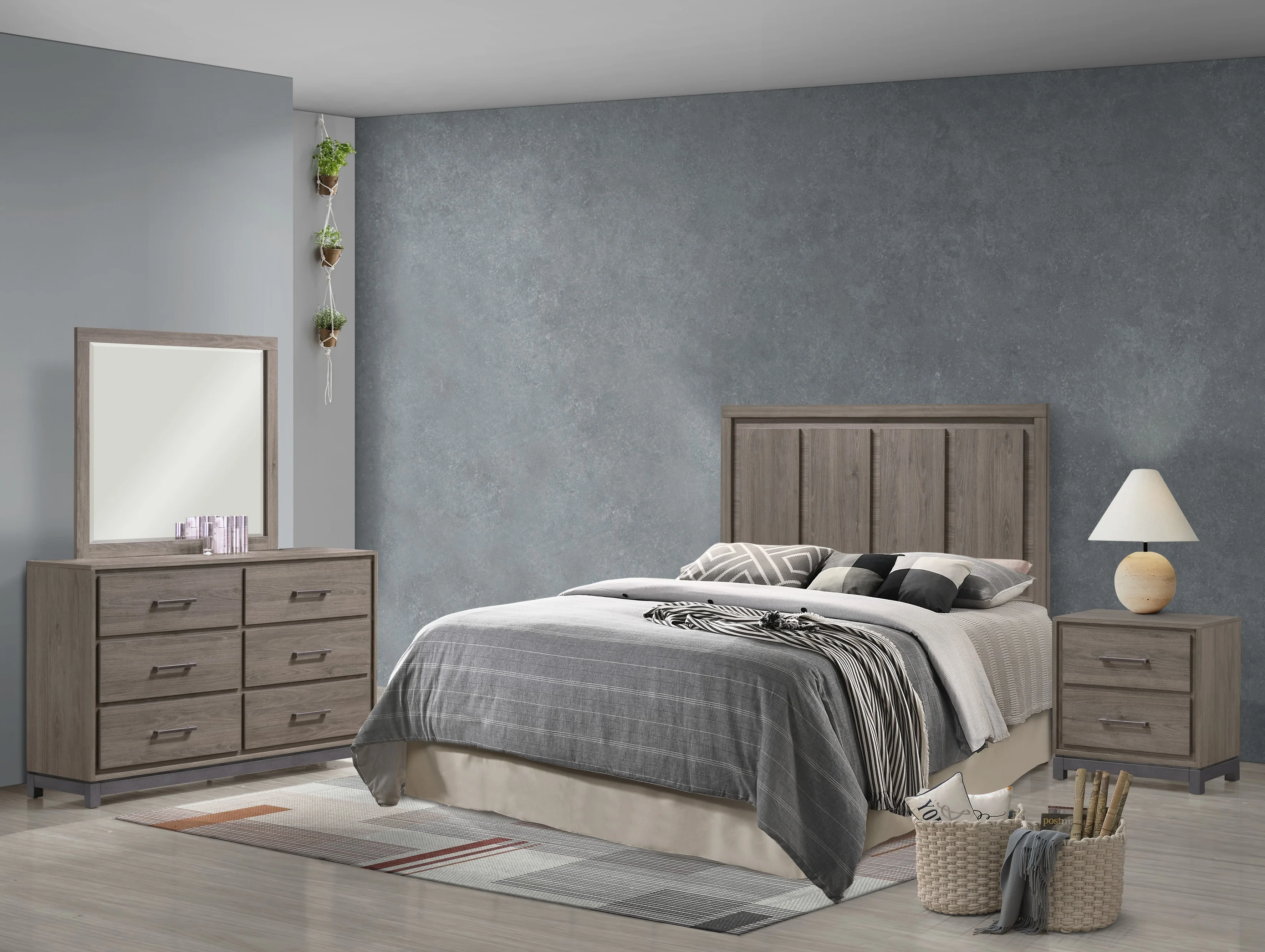 River Brown King Panel Bed - Image 4