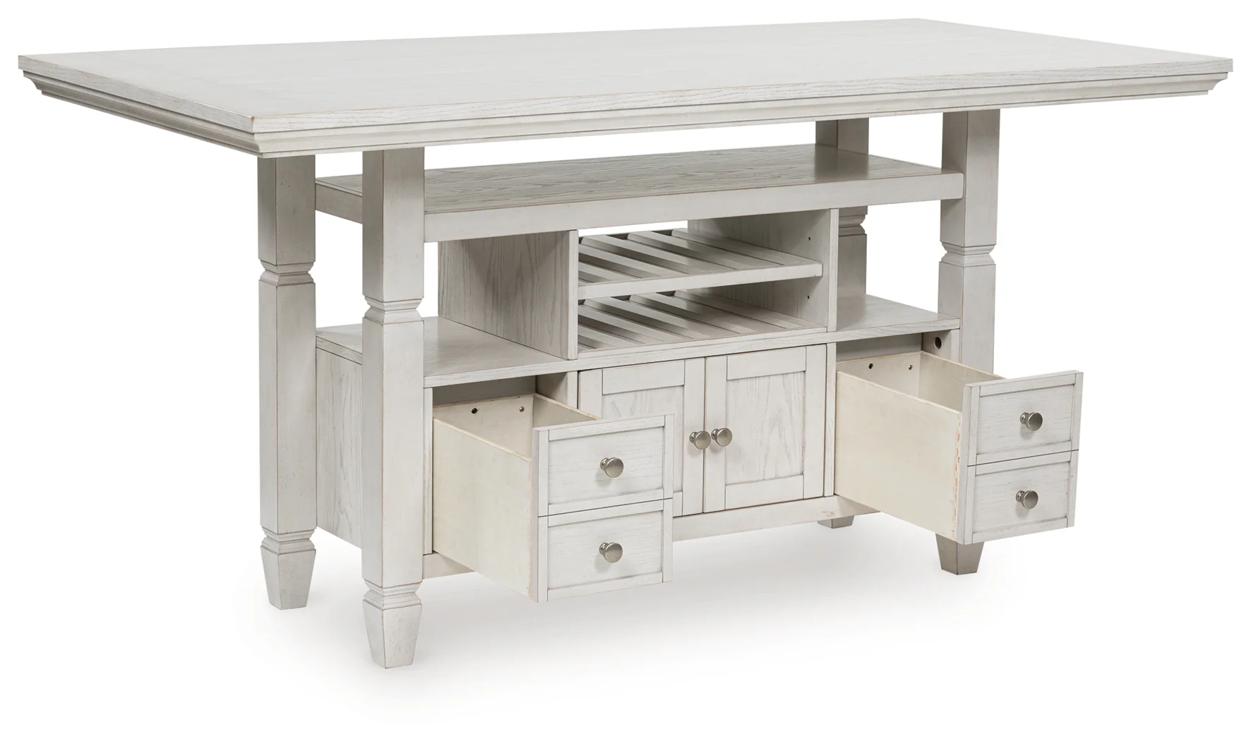 Robbinsdale Antique White Counter Height Dining Table - Image 3