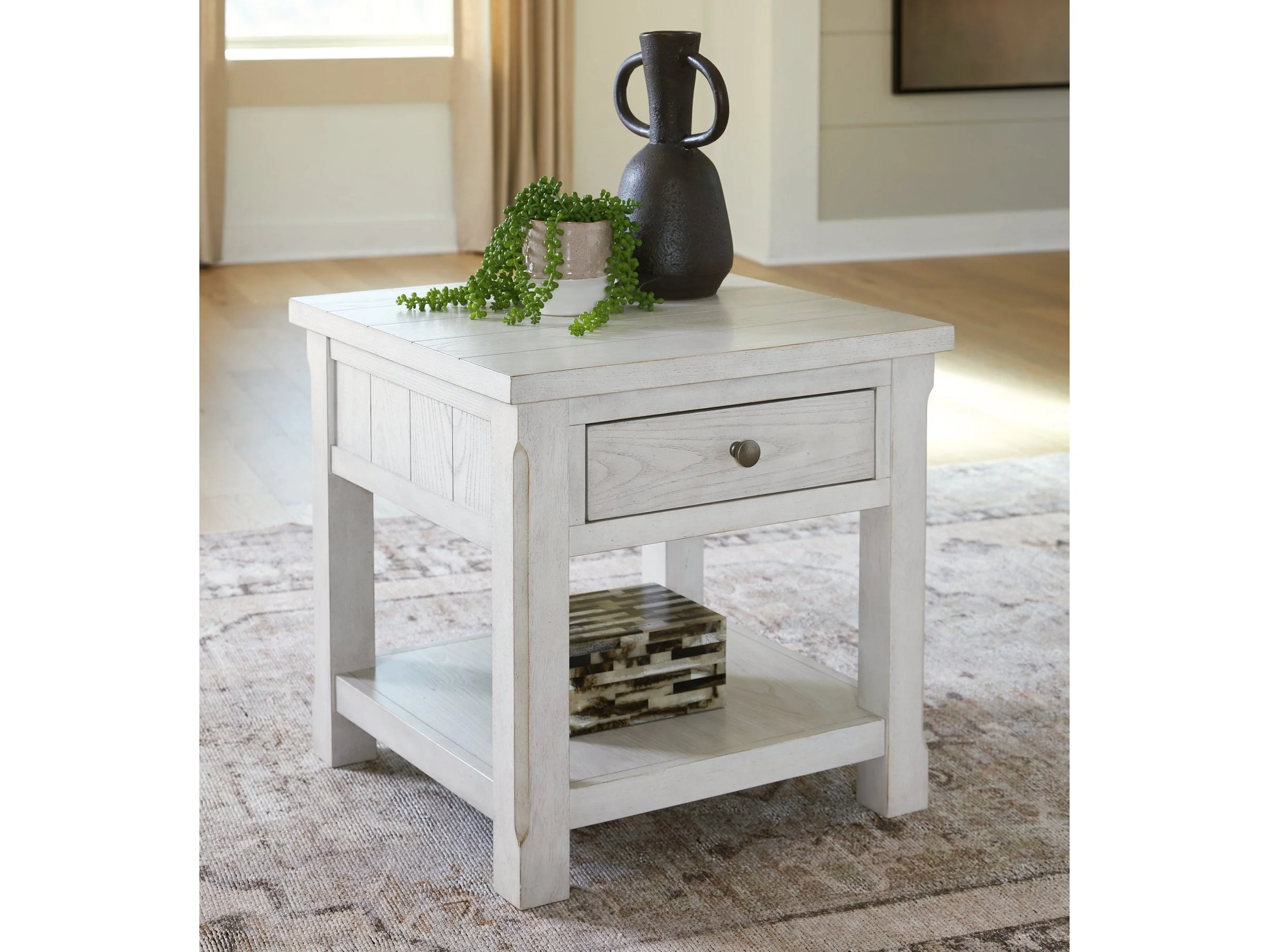 Robbinsdale Antique White End Table (Online Special Price)