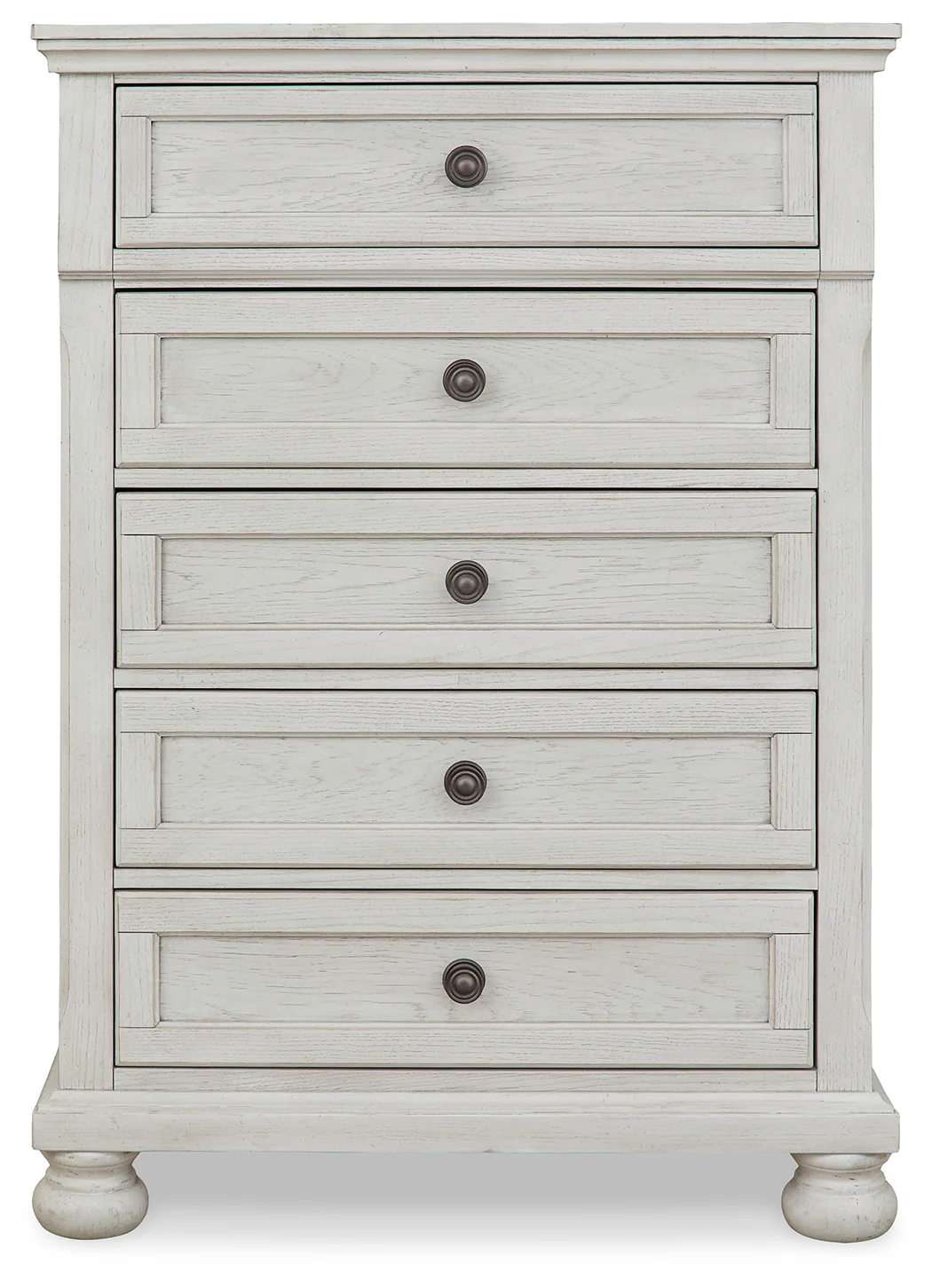 Robbinsdale Antique White Full Storage Sleigh Bedroom Set with Dresser, Mirror, Chest and Nightstand - Image 11