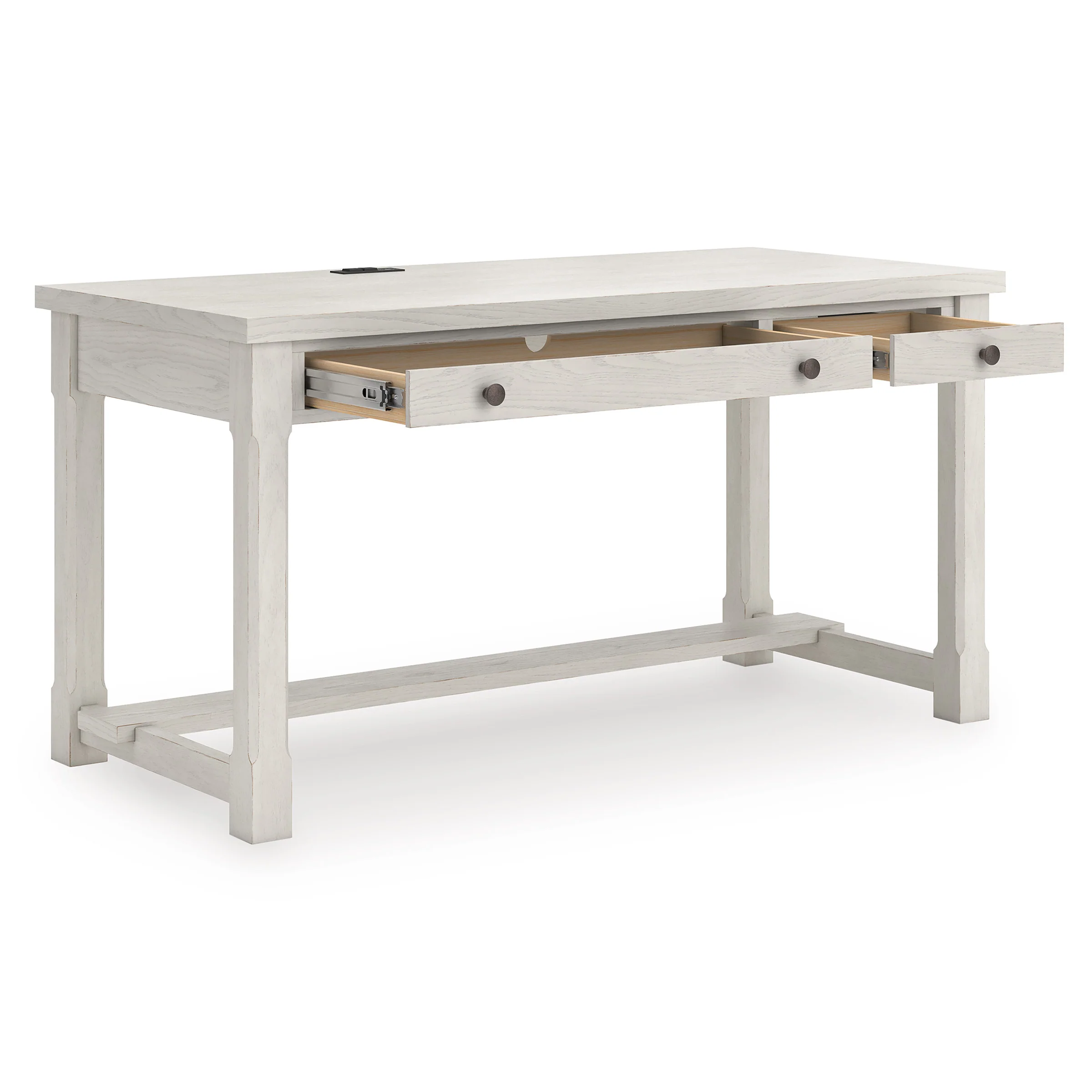 Robbinsdale Antique White Home Office Desk - Image 3