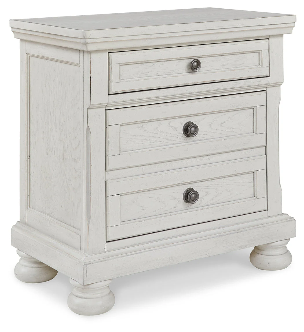 Robbinsdale Antique White King Storage Bedroom Set with 2 Nightstands (Online Special Price) - Image 9