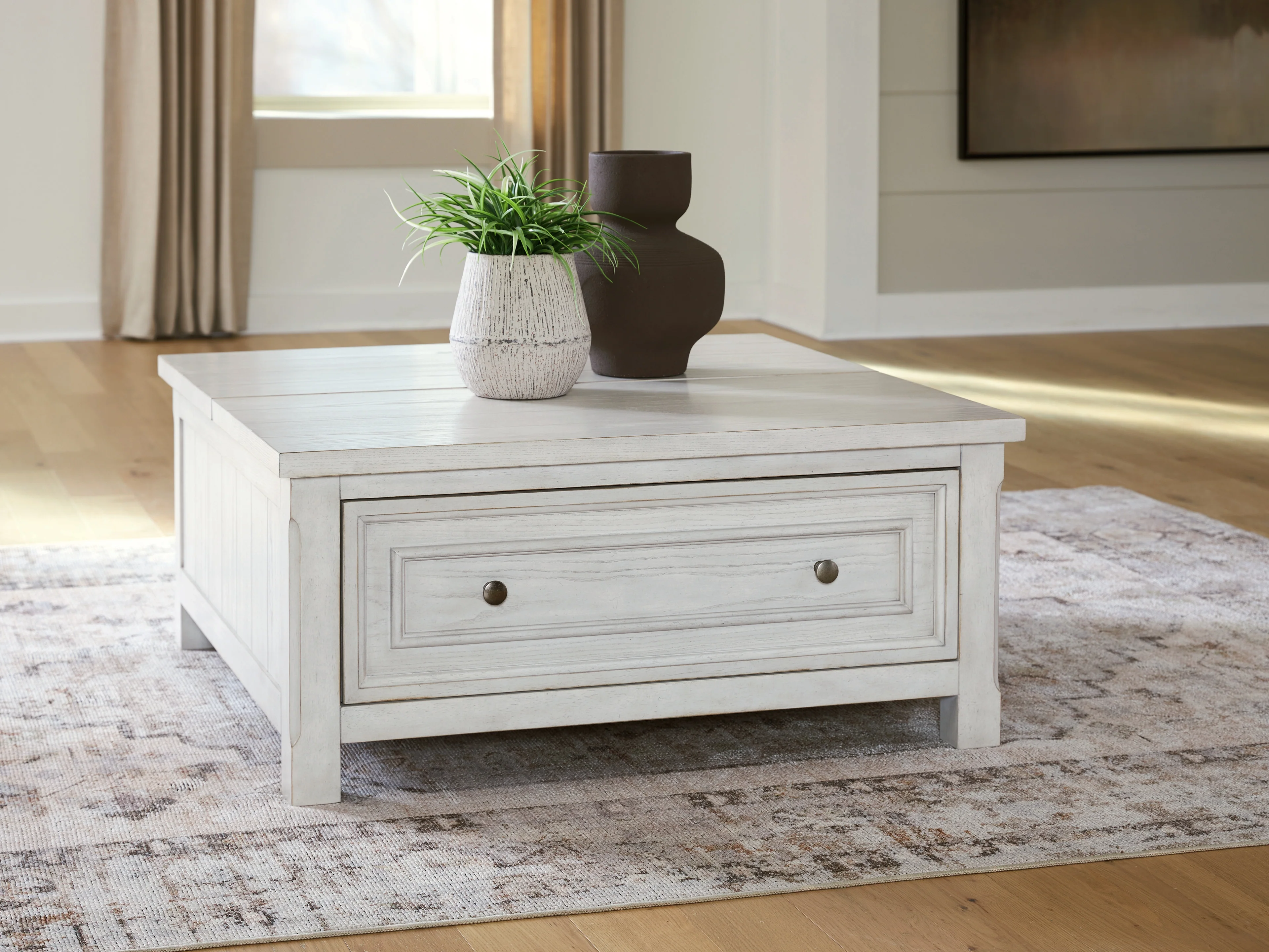 Robbinsdale Antique White Lift-Top Coffee Table (Online Special Price) - Image 2