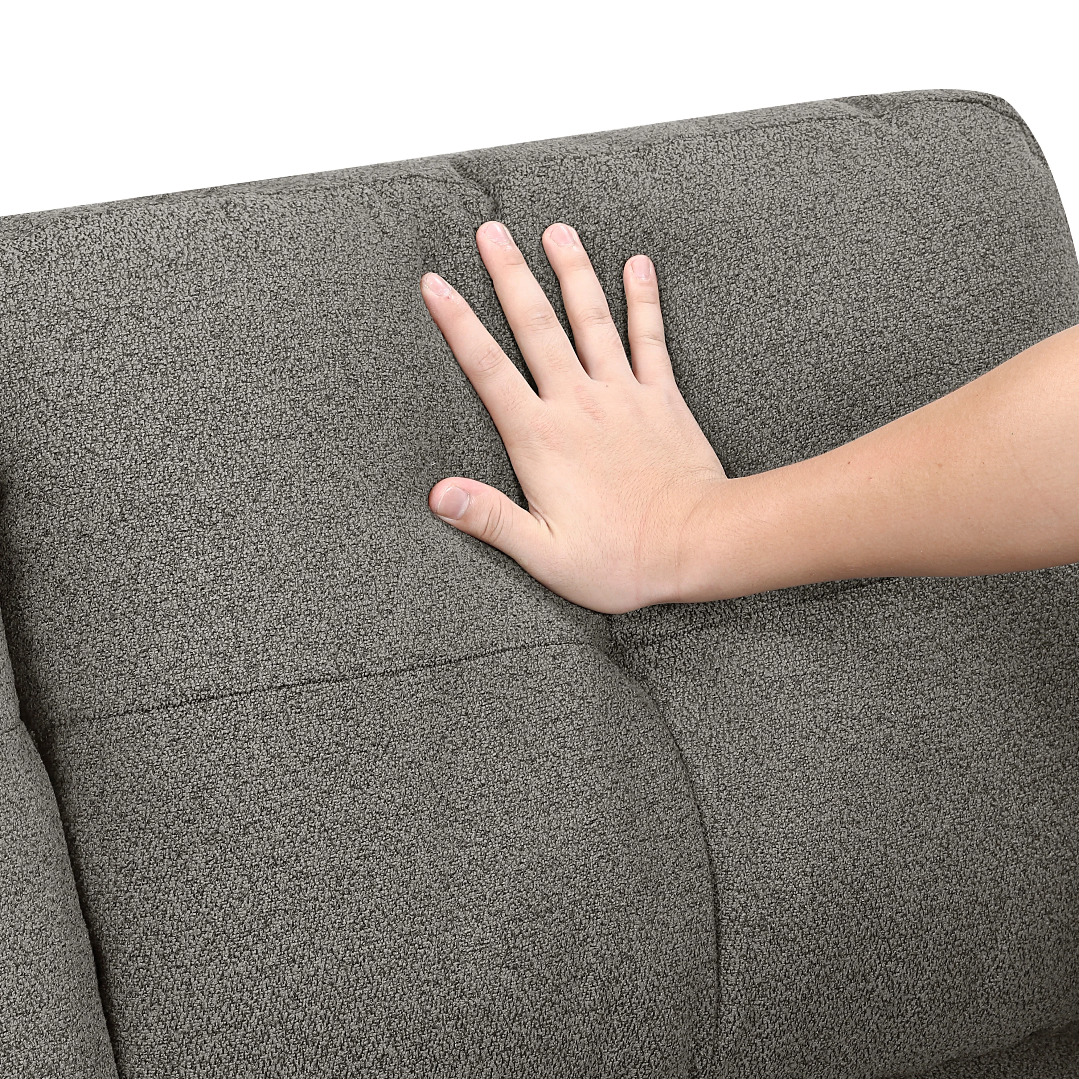 Robinson Dark Brown Pull-Out Loveseat with Storage Shelves and USB Charging Ports - Image 5