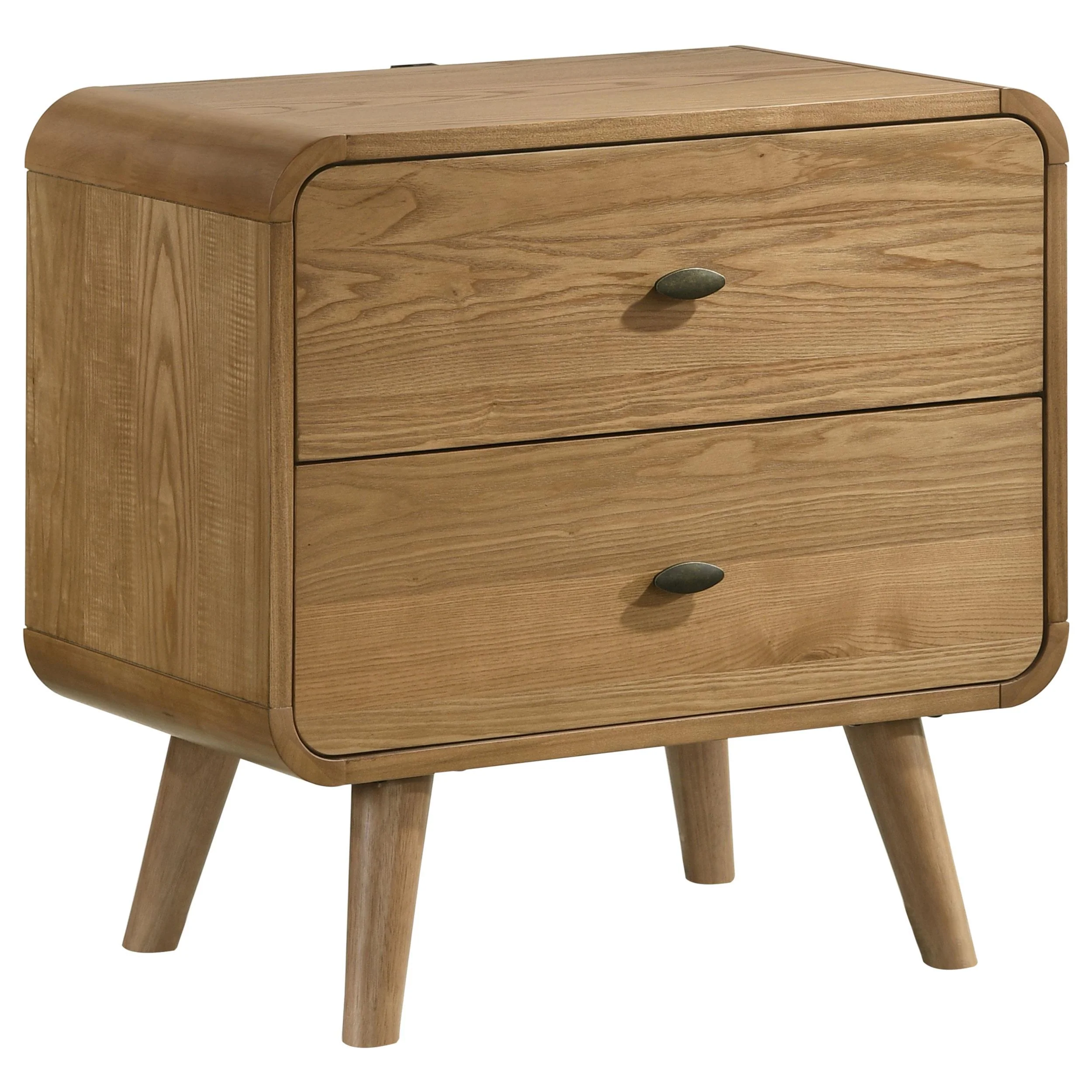 Robyn Light Ash 2-drawer Nightstand Bedside Table - Image 2