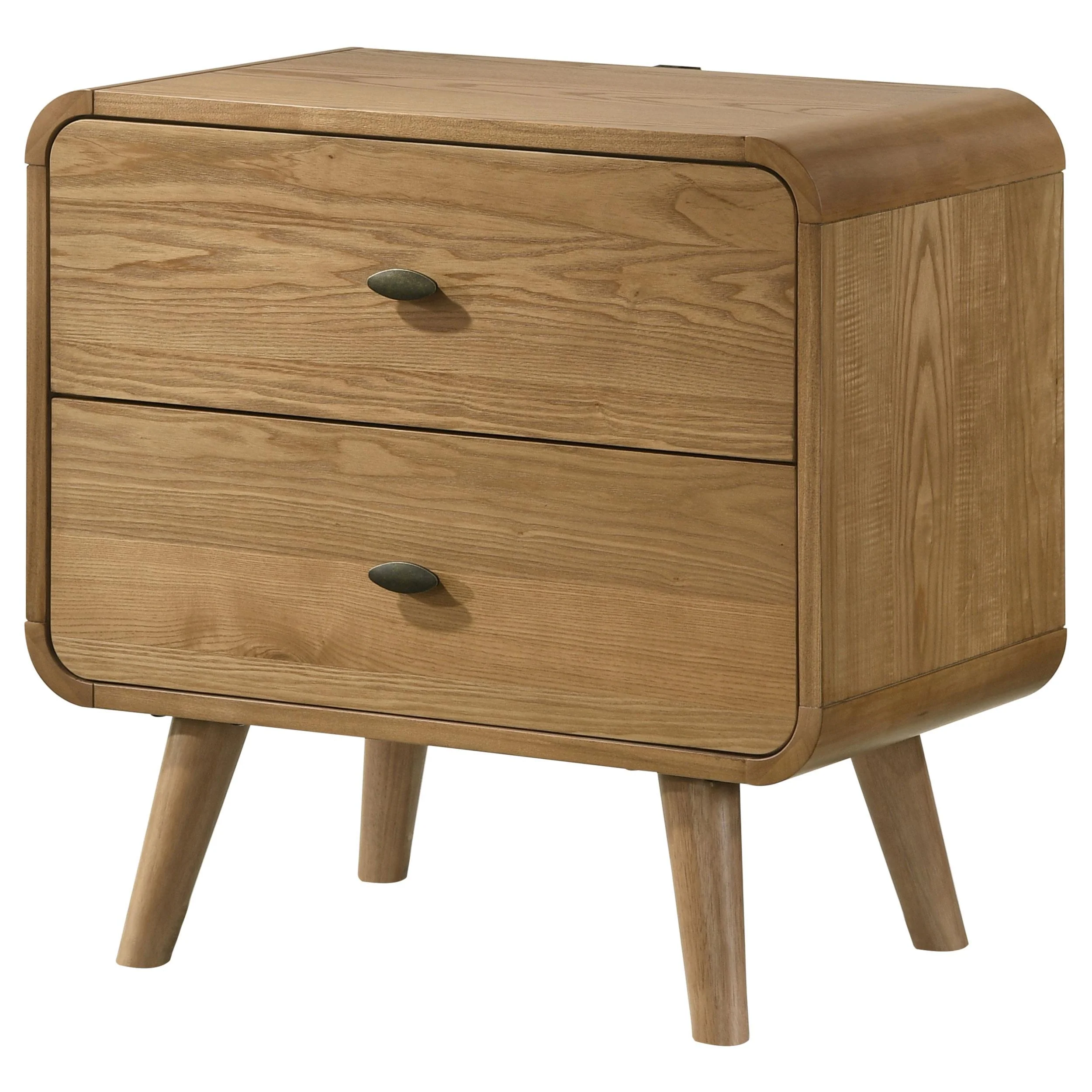 Robyn Light Ash 2-drawer Nightstand Bedside Table - Image 4