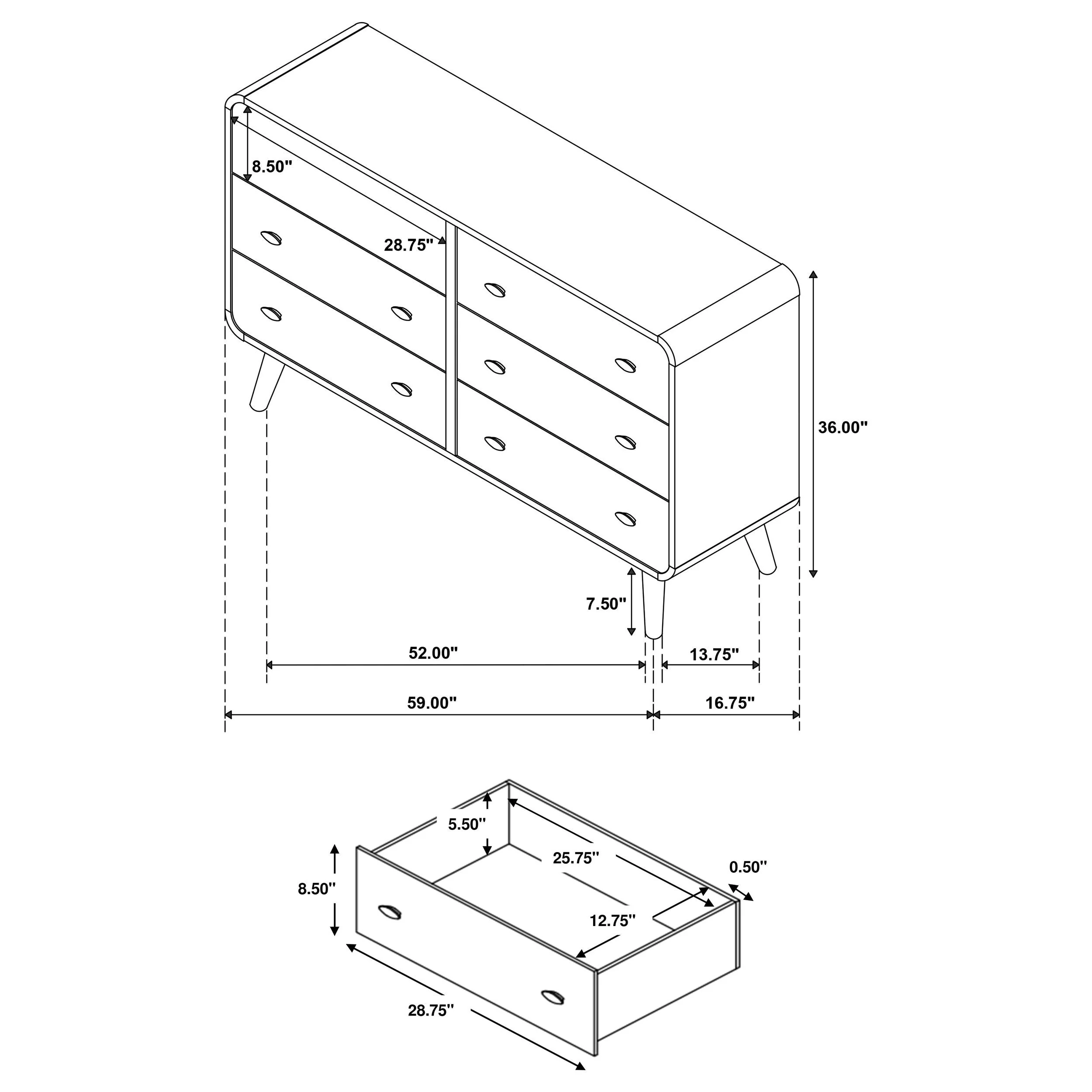 Robyn Light Ash 5-piece Eastern King Bedroom Set - Image 17