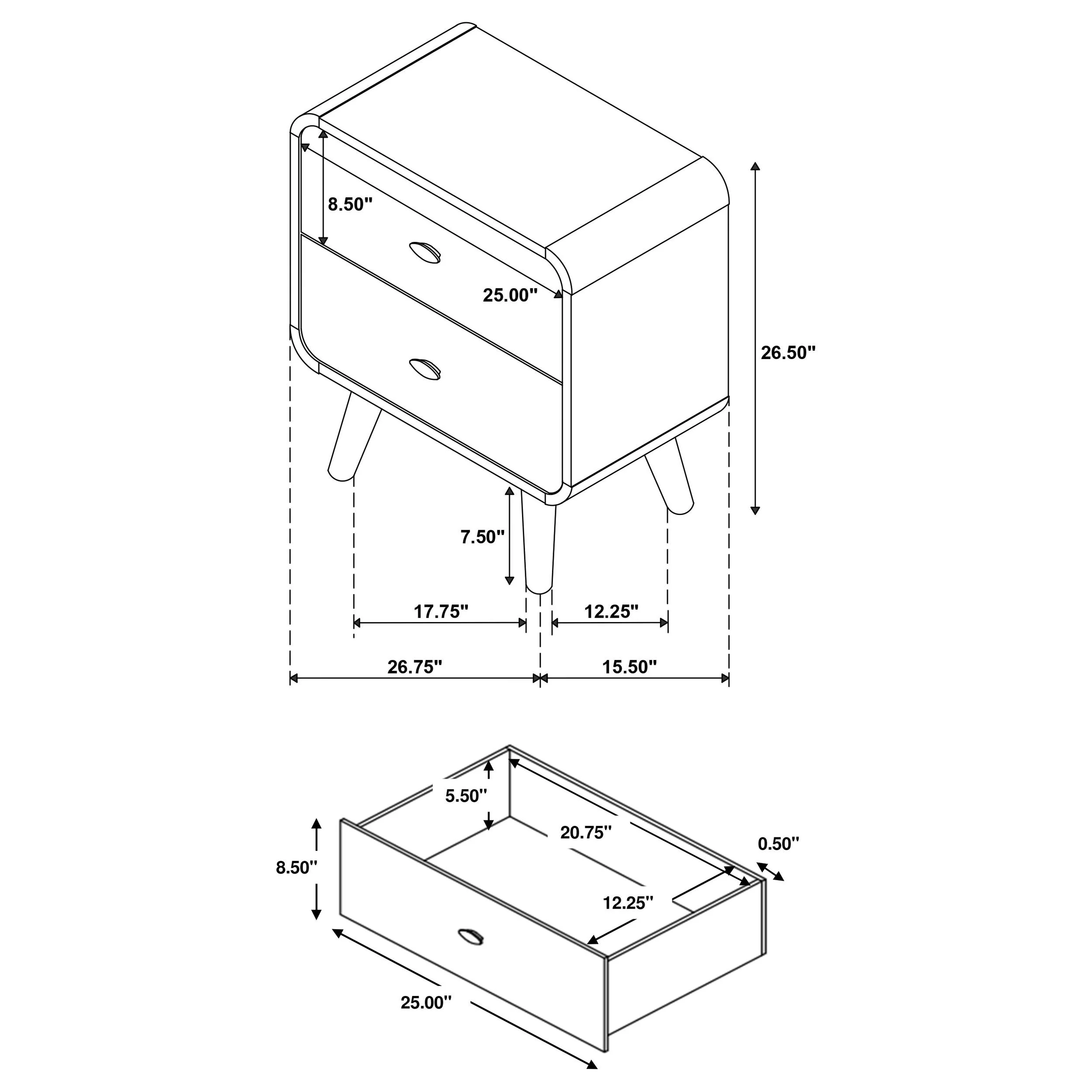 Robyn Light Ash 5-piece Full Bedroom Set - Image 16
