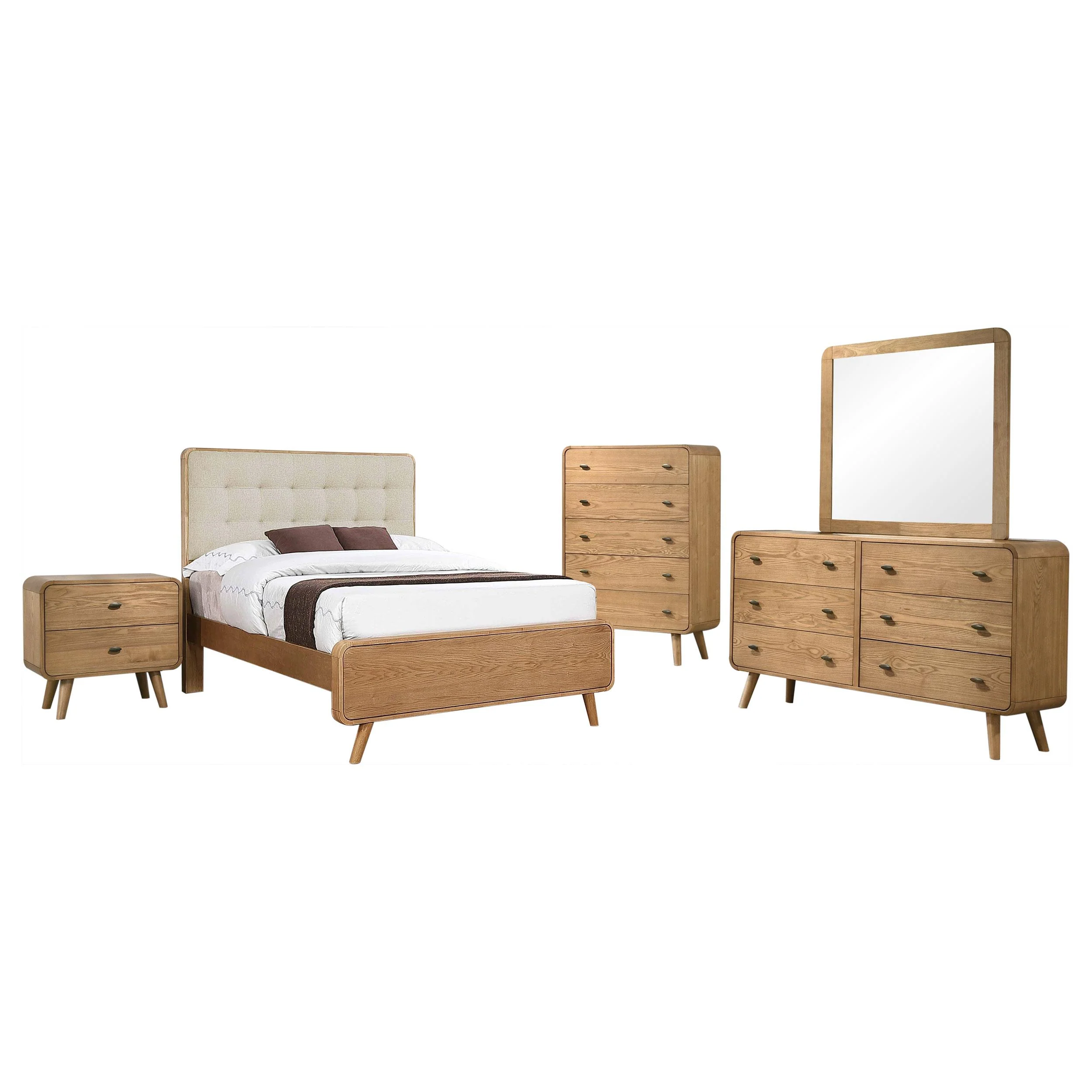 Robyn Light Ash 5-piece Full Bedroom Set - Image 2