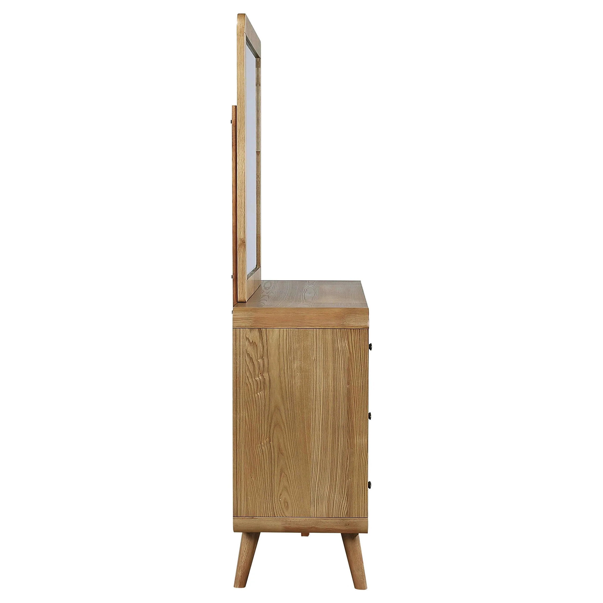 Robyn Light Ash 6-drawer Bedroom Dresser and Mirror - Image 9