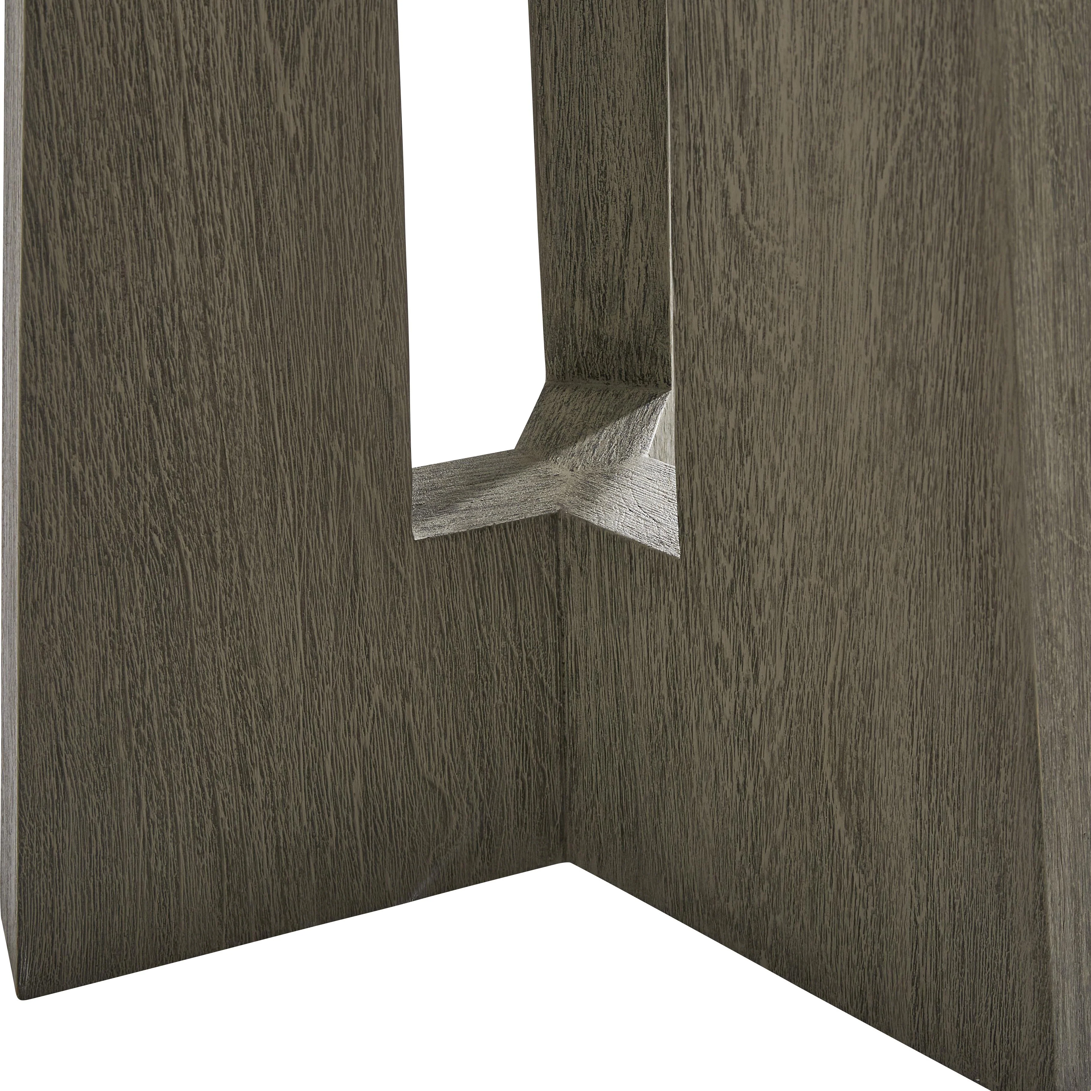 Rochelle Quarry/Weathered Teak Outdoor Side Table - Image 6