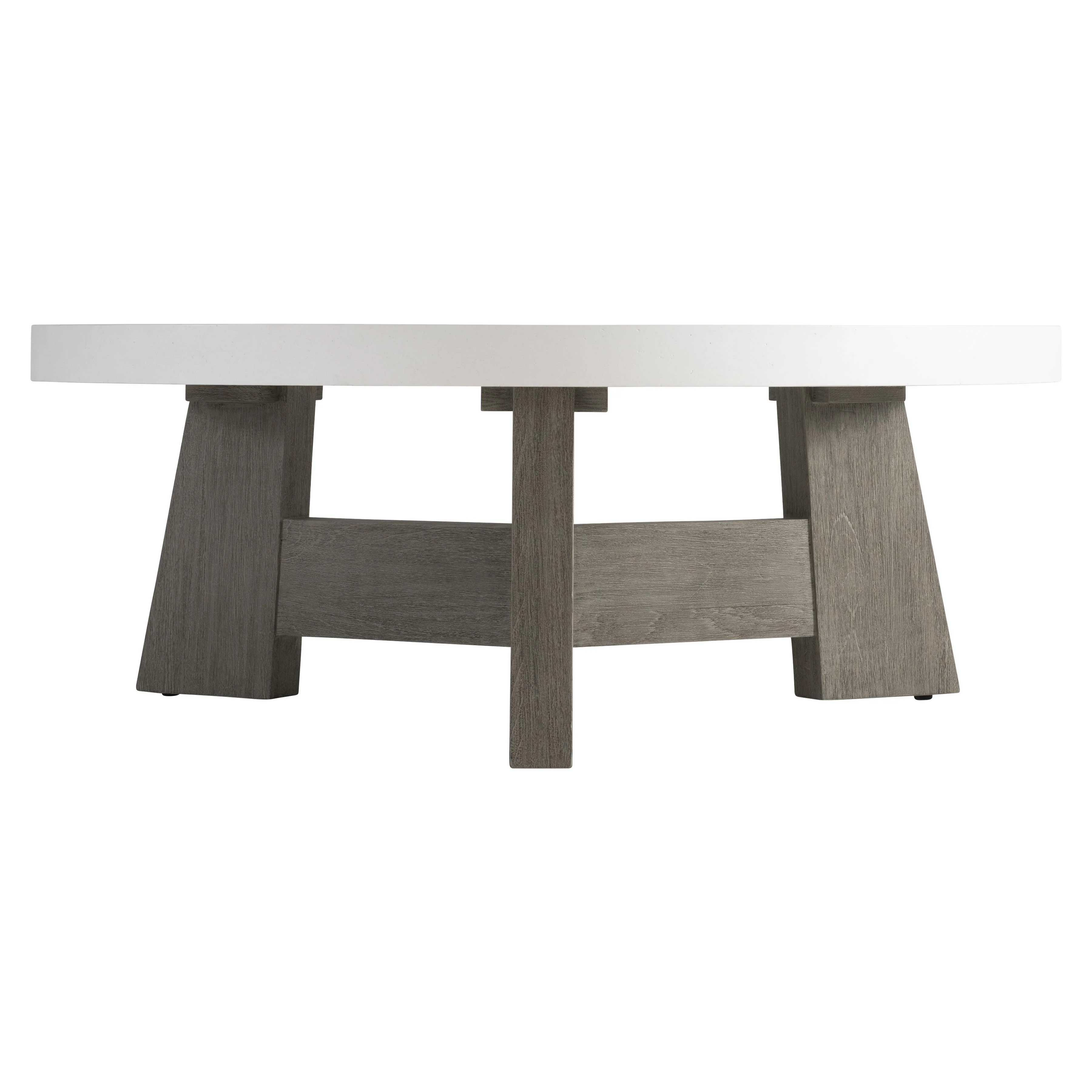 Rochelle Weathered Teak/Quarry Outdoor Cocktail Table - Image 3