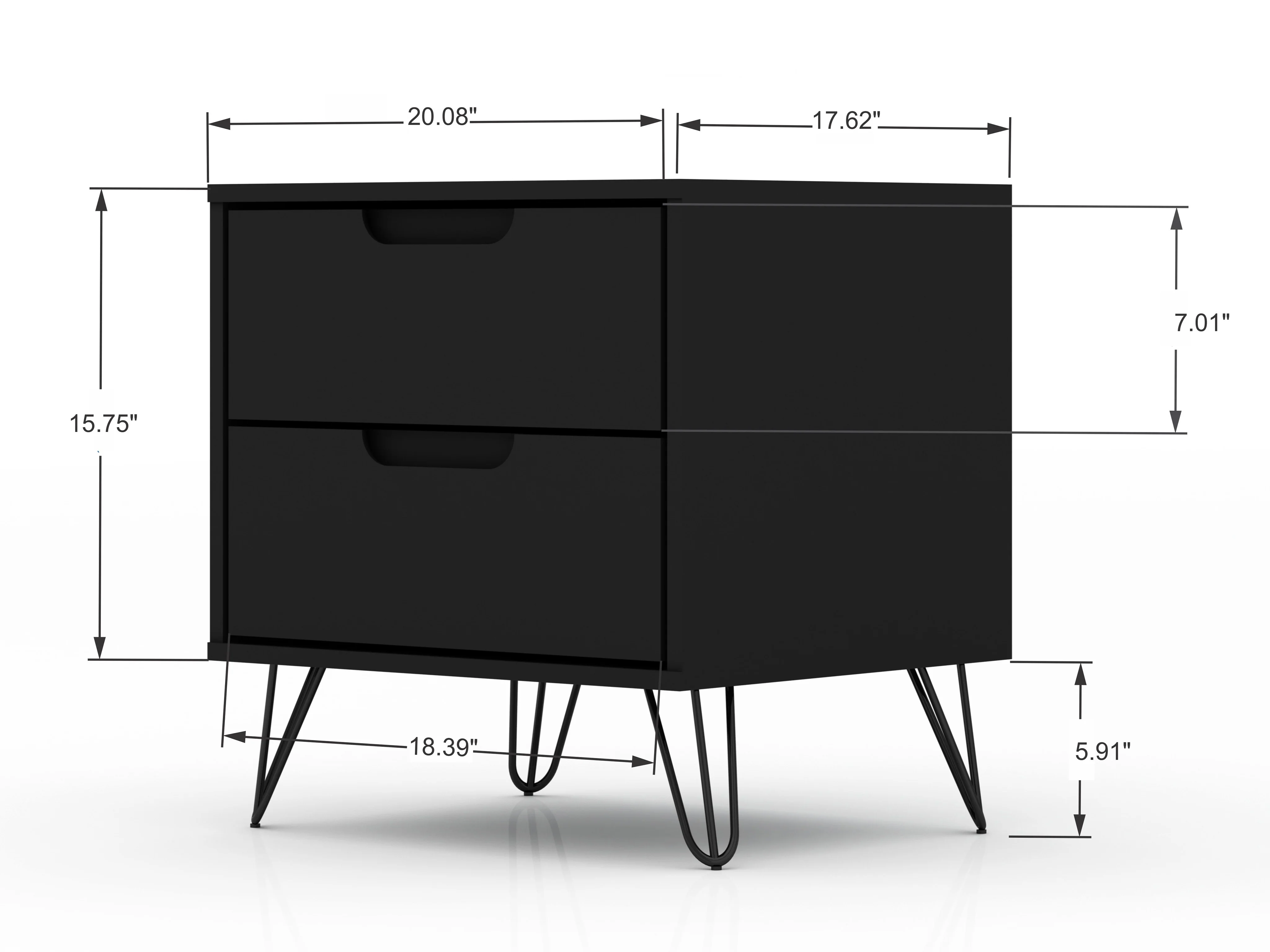 Rockefeller 2.0 Nightstand in Black - Image 3