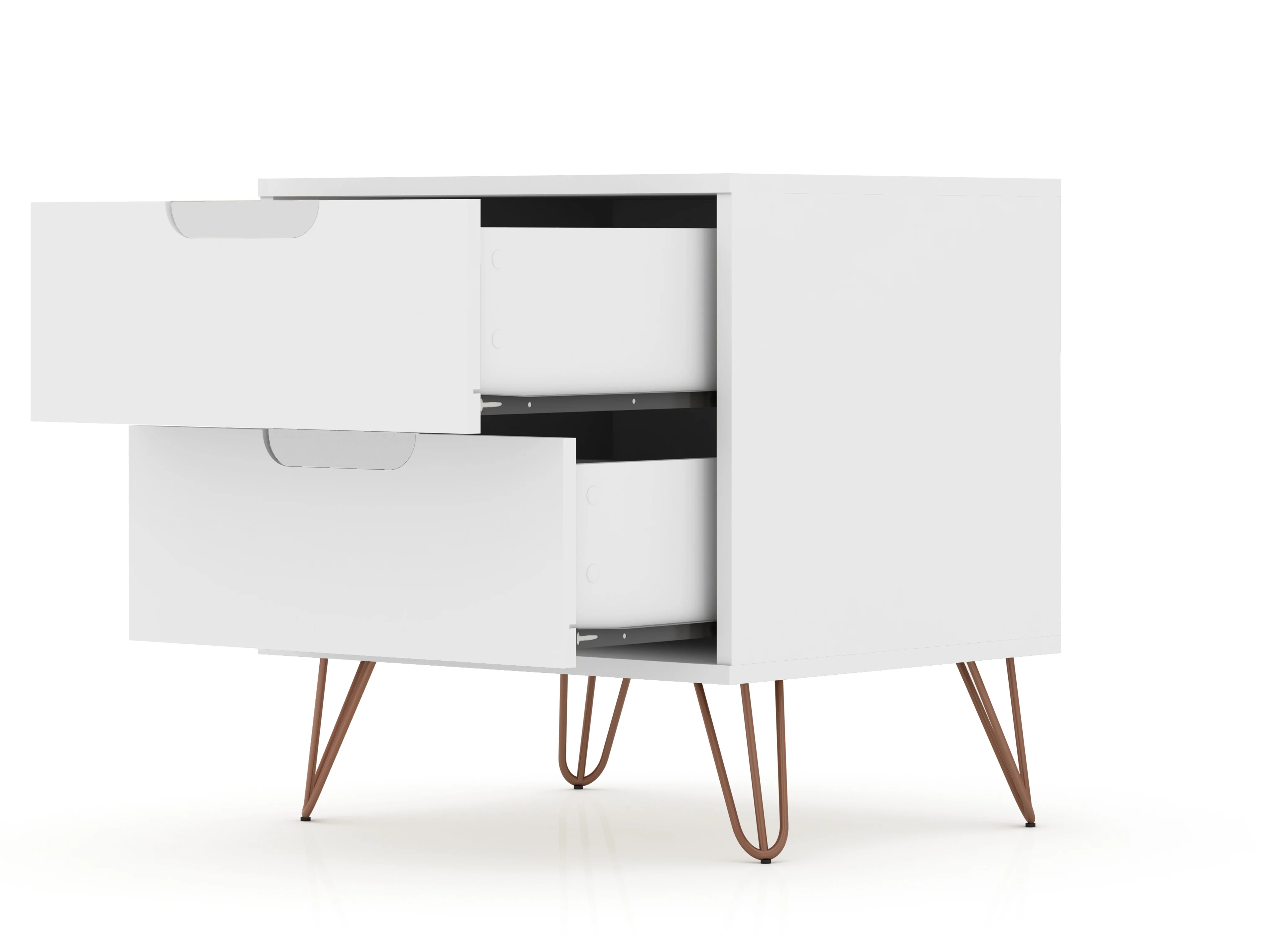 Rockefeller 2.0 Nightstand in White - Image 4