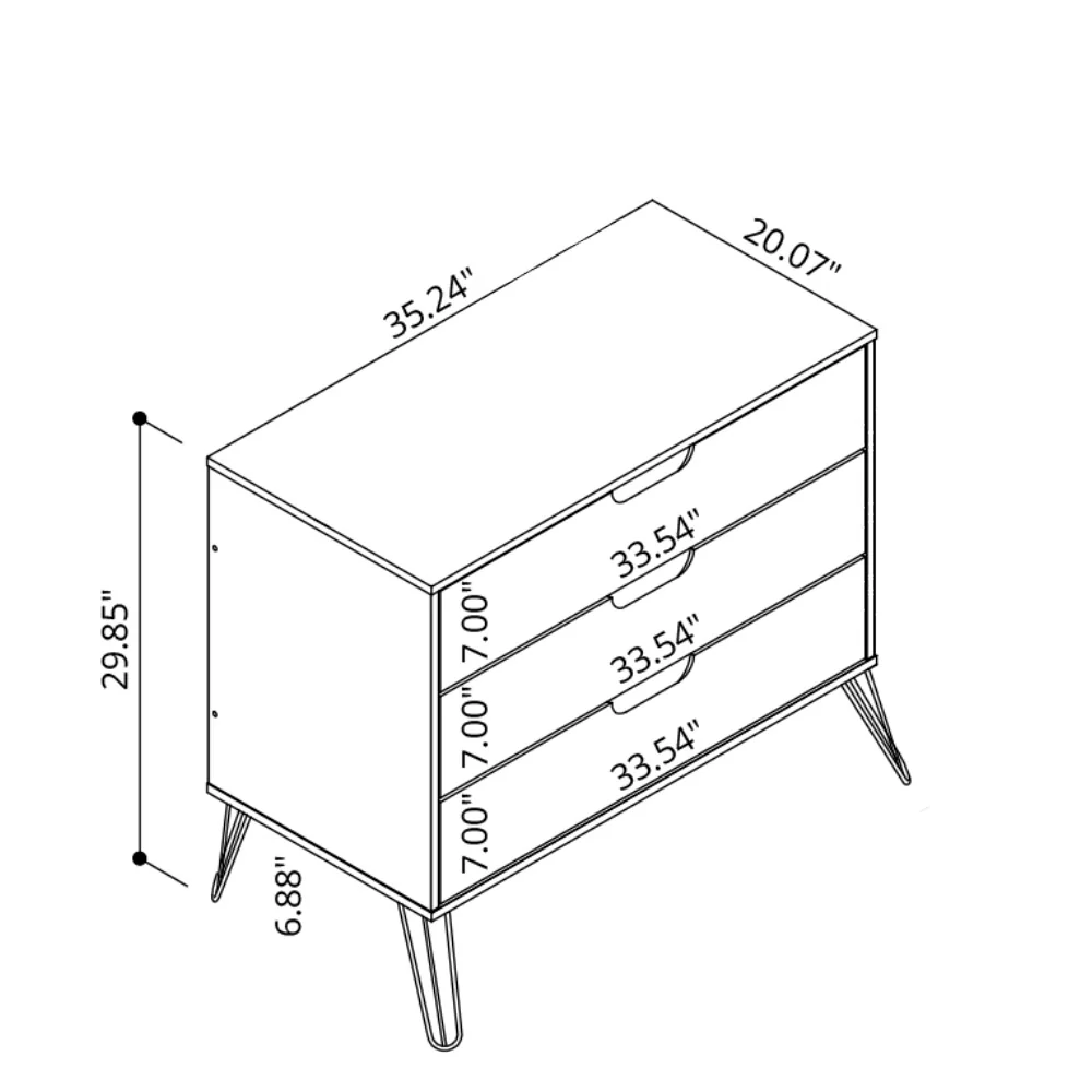 Rockefeller Dresser in Black - Image 3