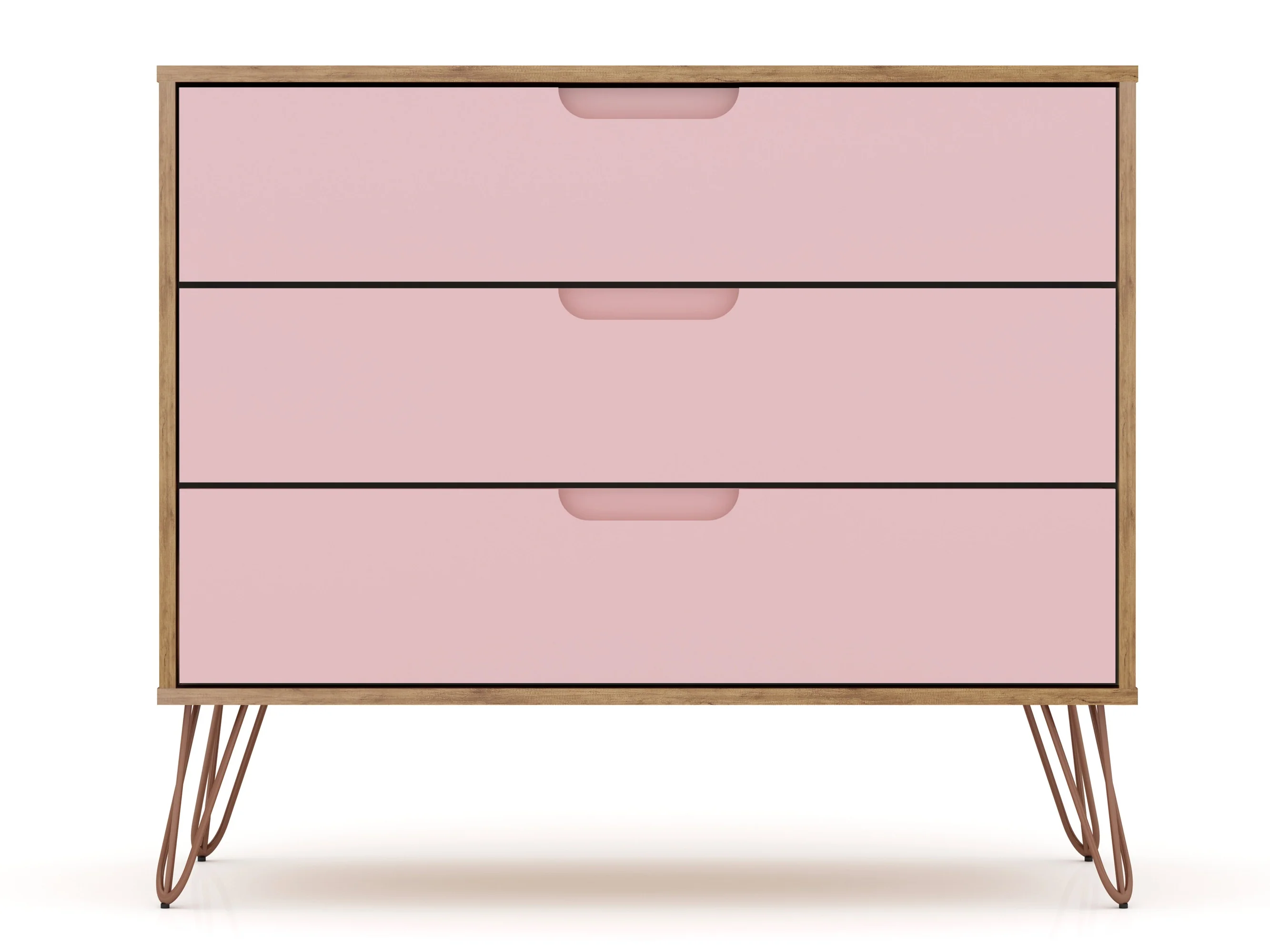 Rockefeller Dresser in Nature and Rose Pink (set of 2) - Image 4