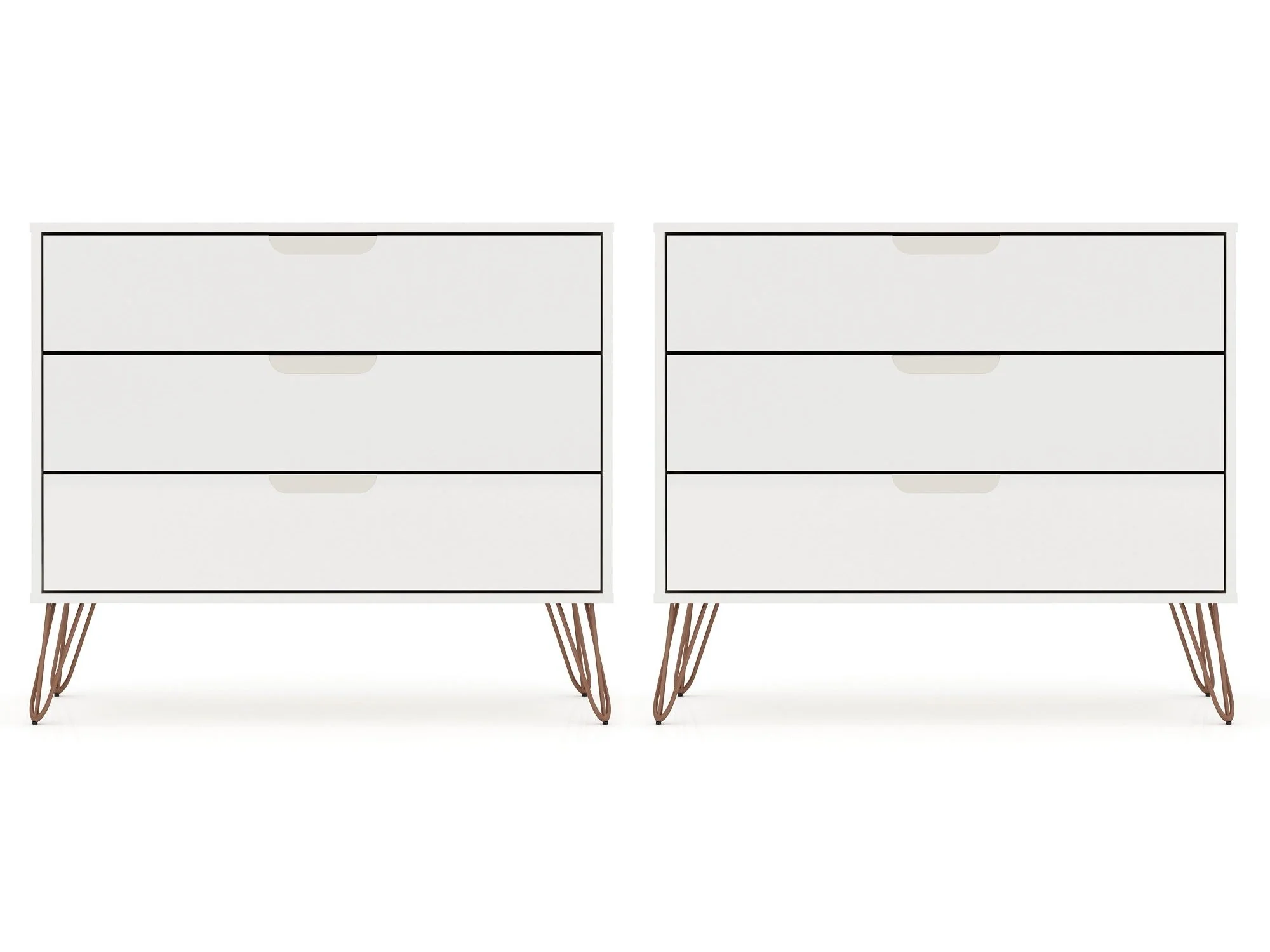 Rockefeller Dresser in White (set of 2)
