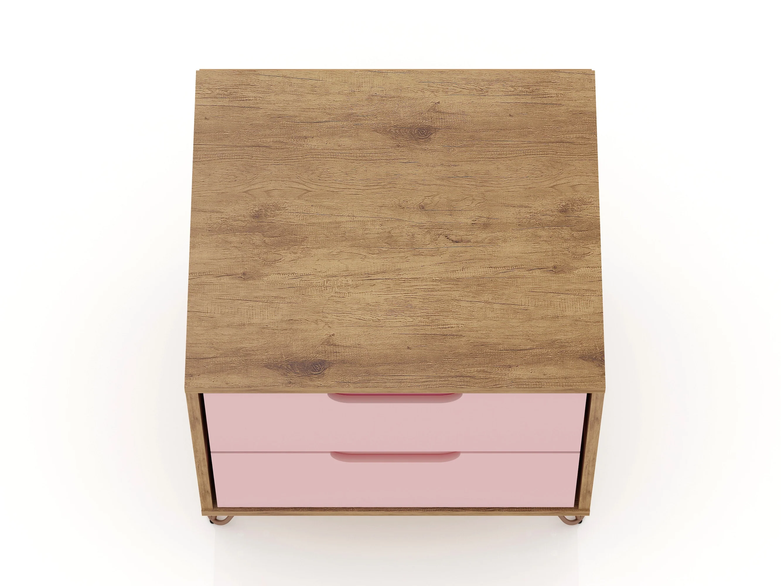 Rockefeller Nightstand 2.0 in Nature and Rose Pink (set of 2) - Image 10