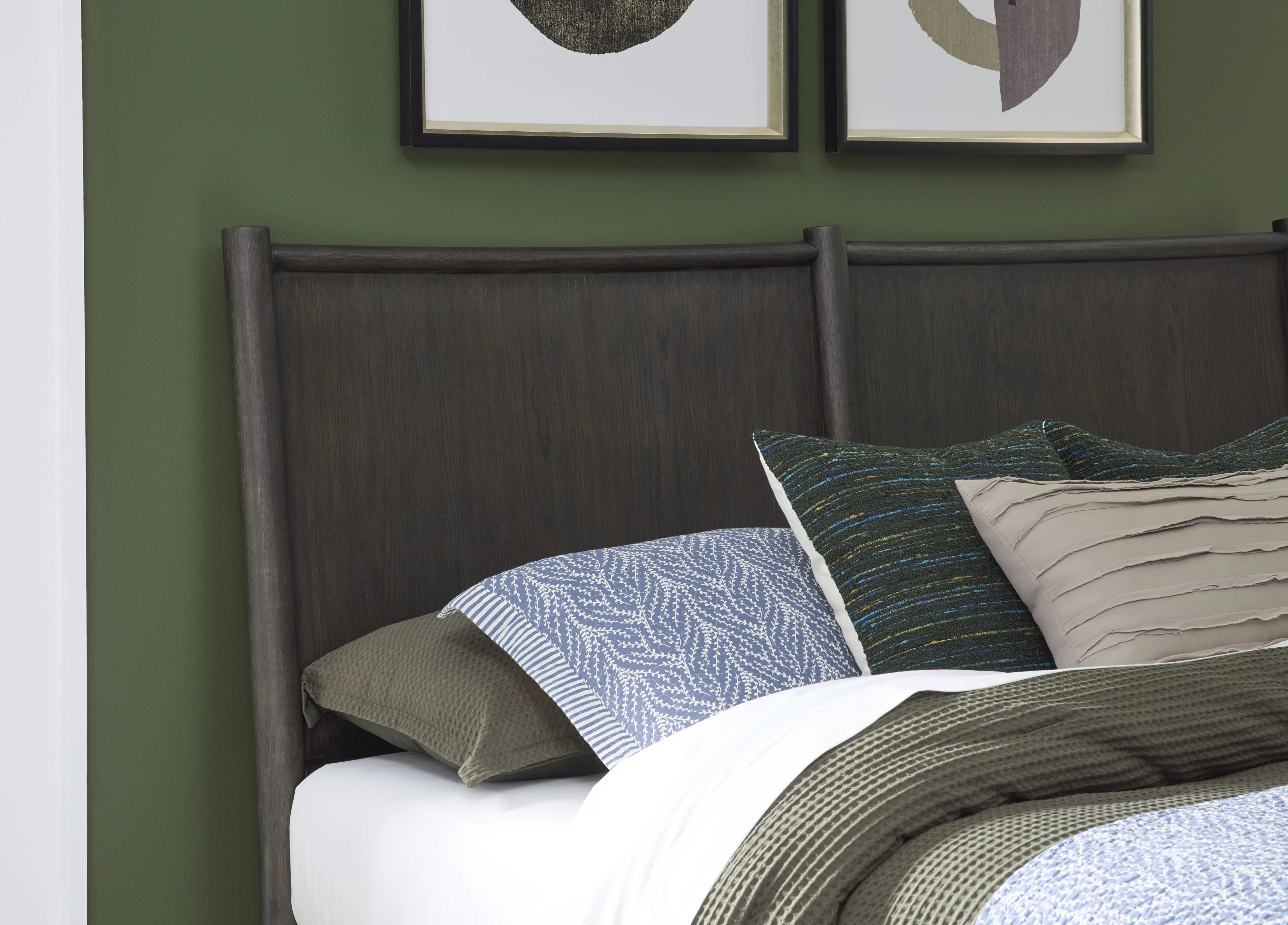 Rockport Oak Wood Queen Platform Bed in Yin - Image 2