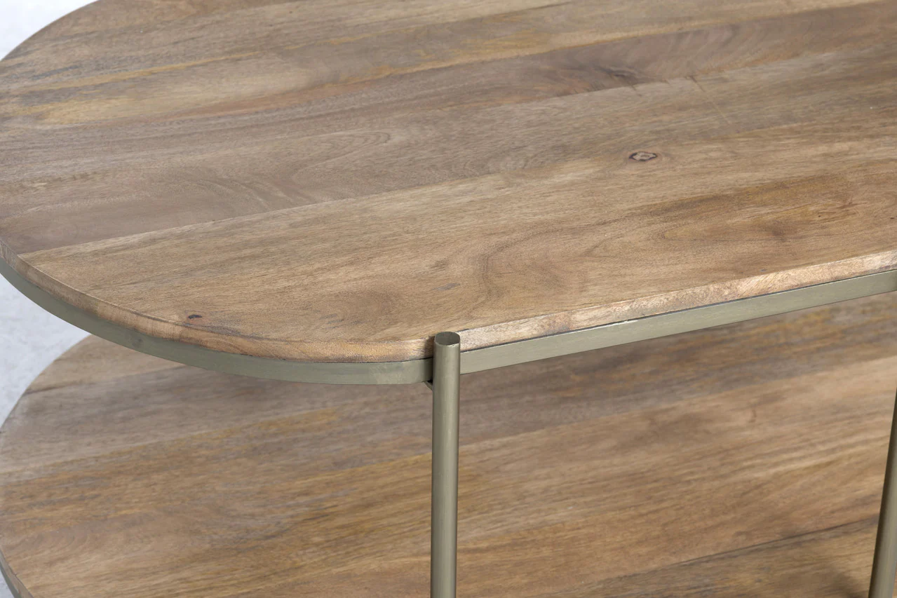 Rockwell Brown/Gold Cocktail Table - Image 3