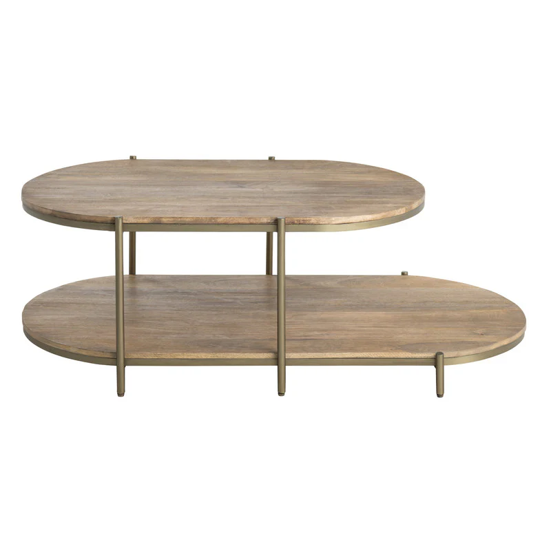Rockwell Brown/Gold Cocktail Table - Image 5