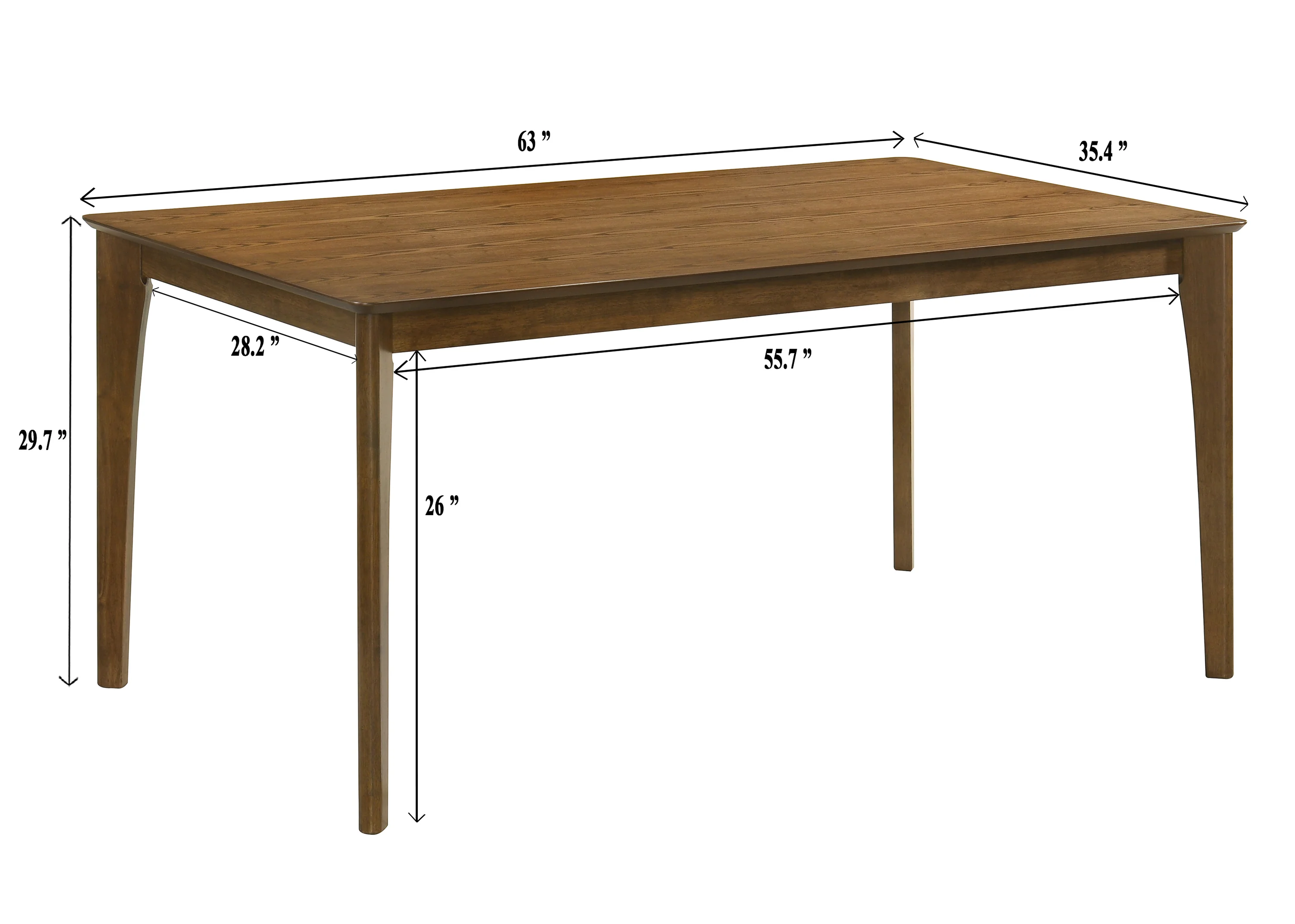 Rolstan Brown Dining Table - Image 5