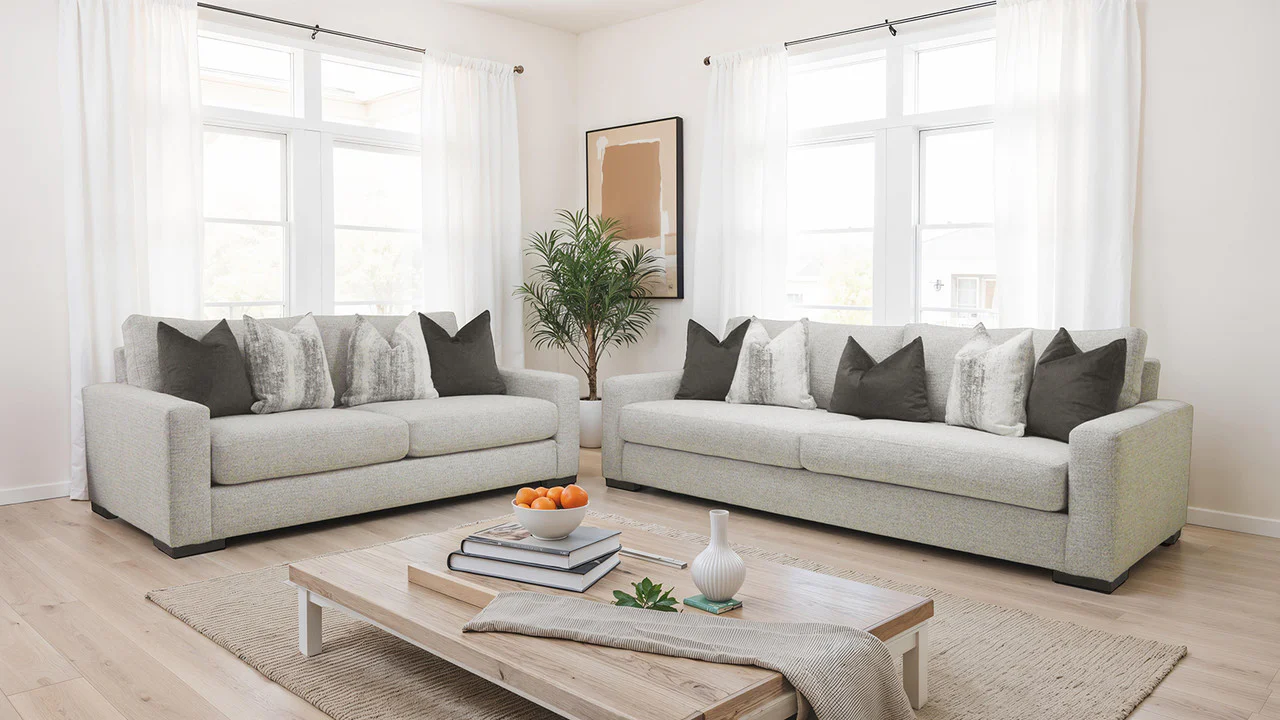 Romsey Light Gray Sofa - Image 2