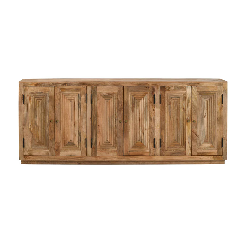 Ronan Brown Six-Door Sideboard - Image 4